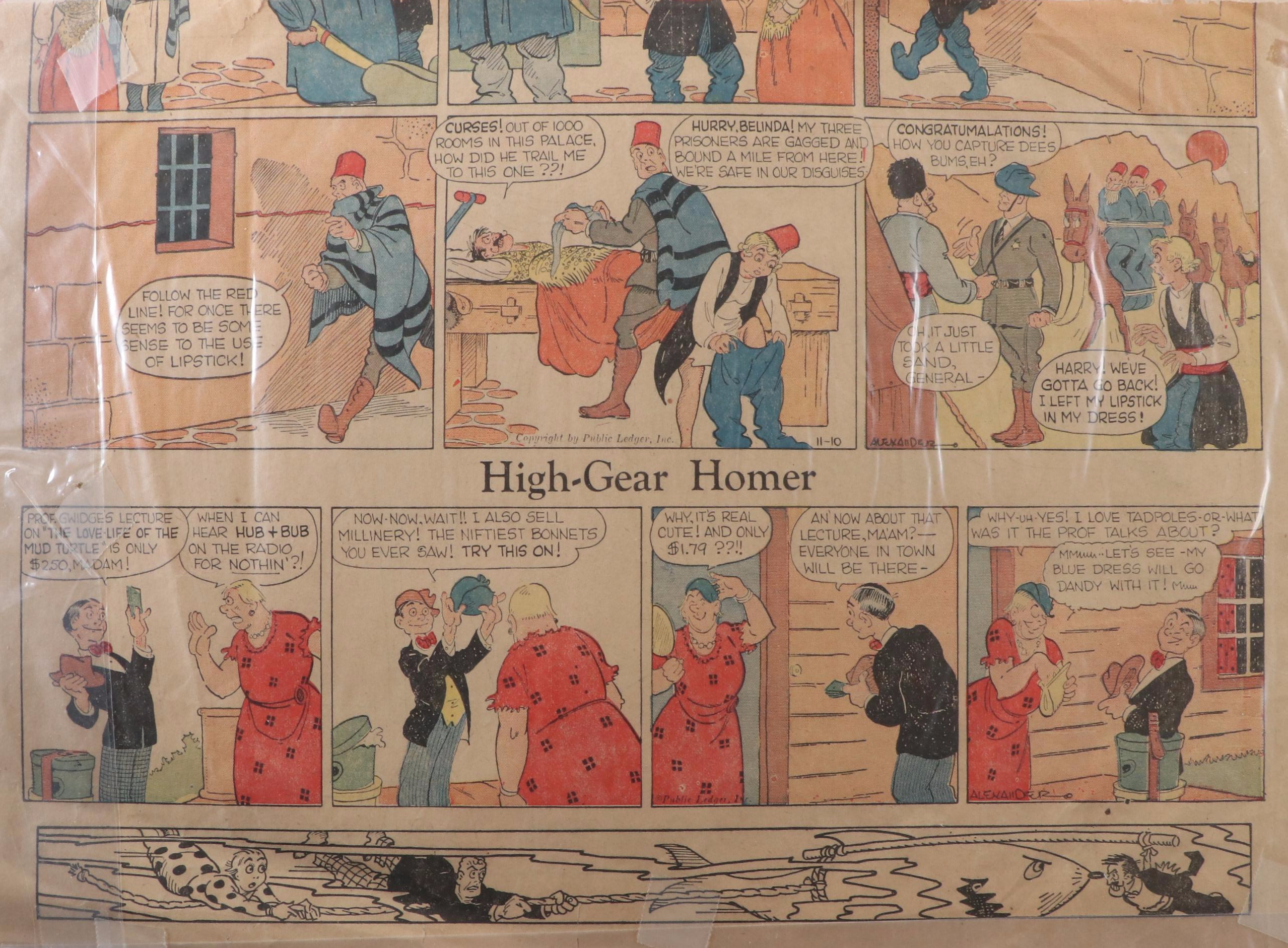 Peaky Blinders, Flash Gordon and More Uncut Newspaper Paper Dolls, Mid-20th C.