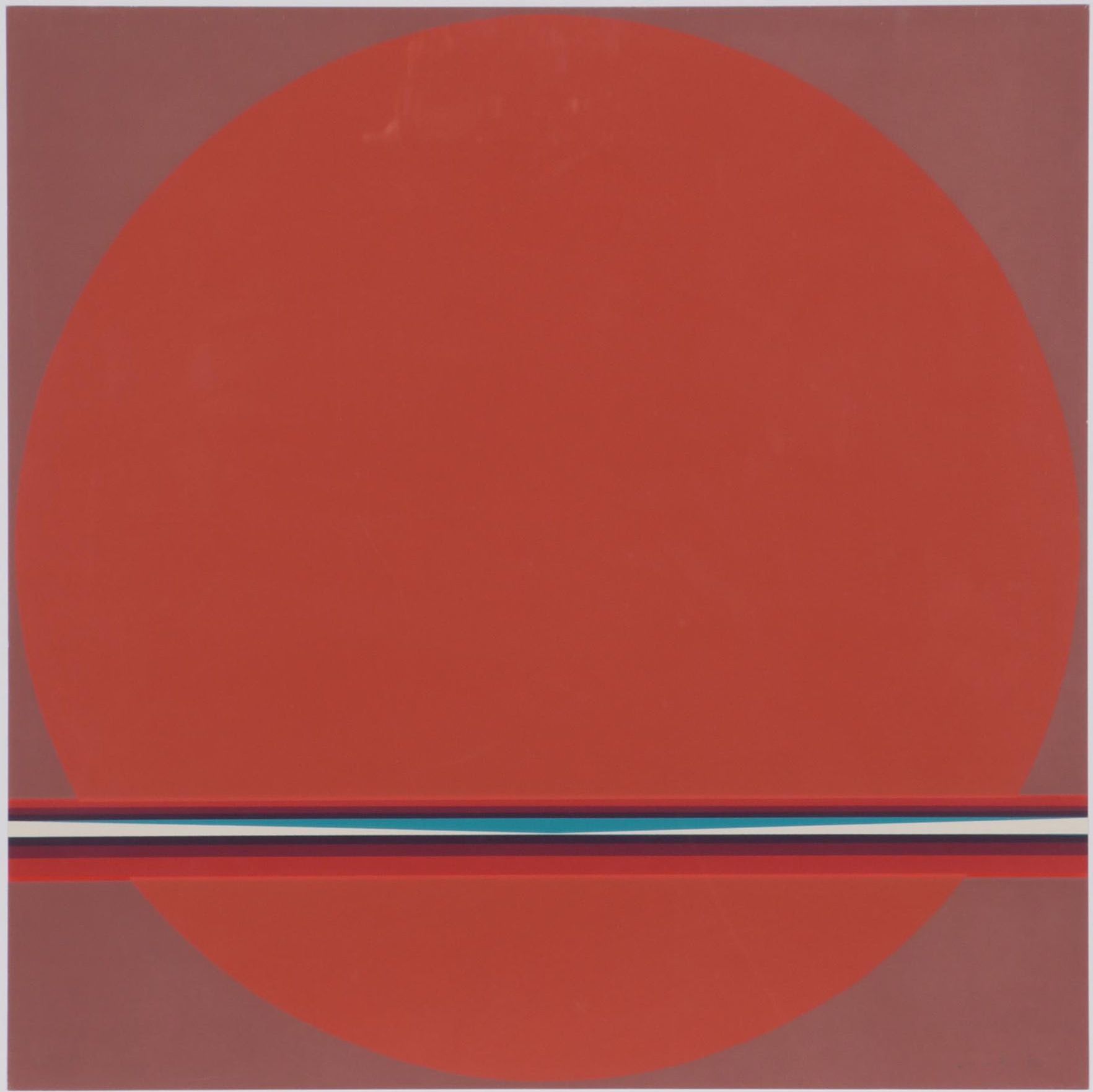 Lothar Quinte Abstract Minimalist Serigraph, Circa 1970