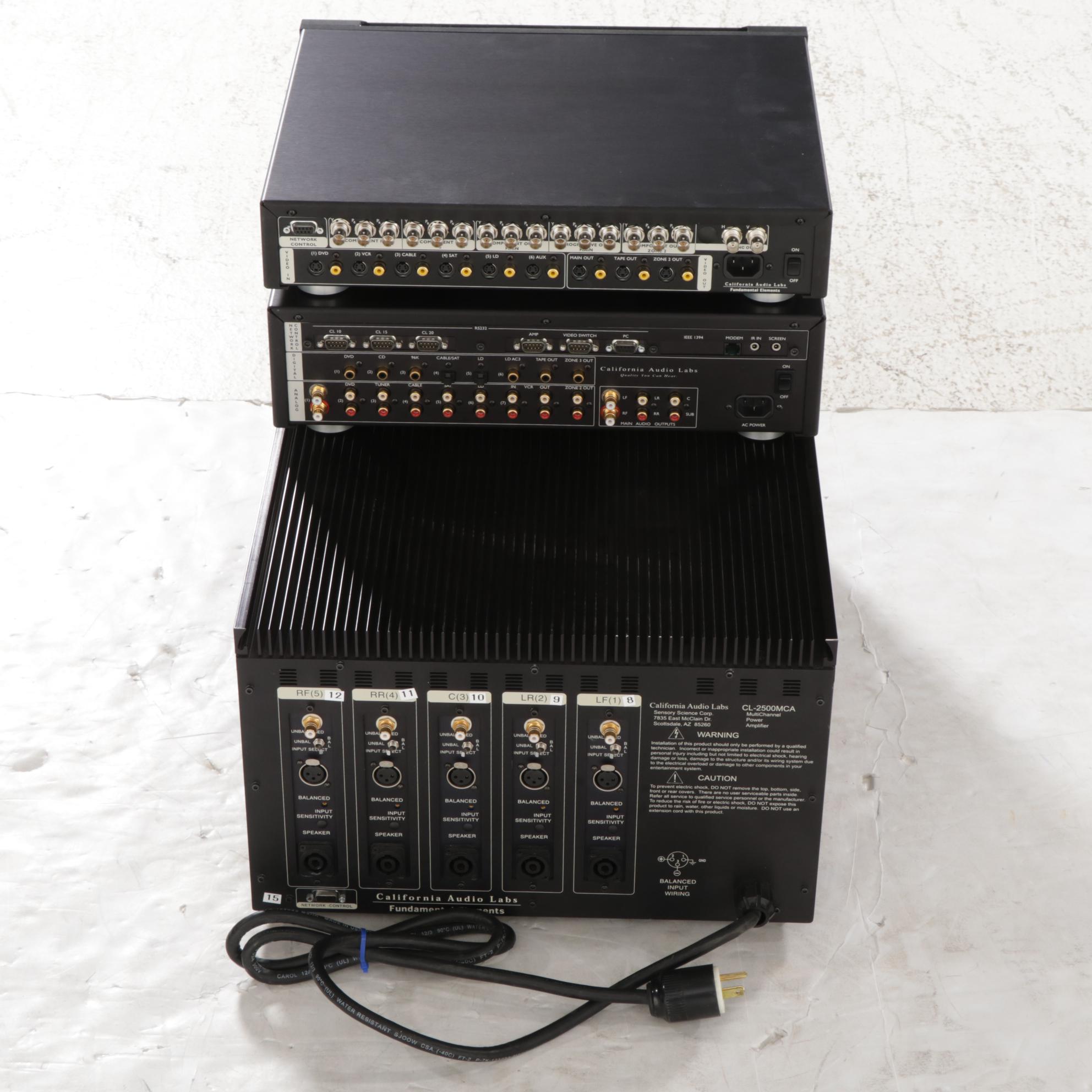 California Audio Labs CL-2500 Series Power Amp, Surround Sound & Video Processor