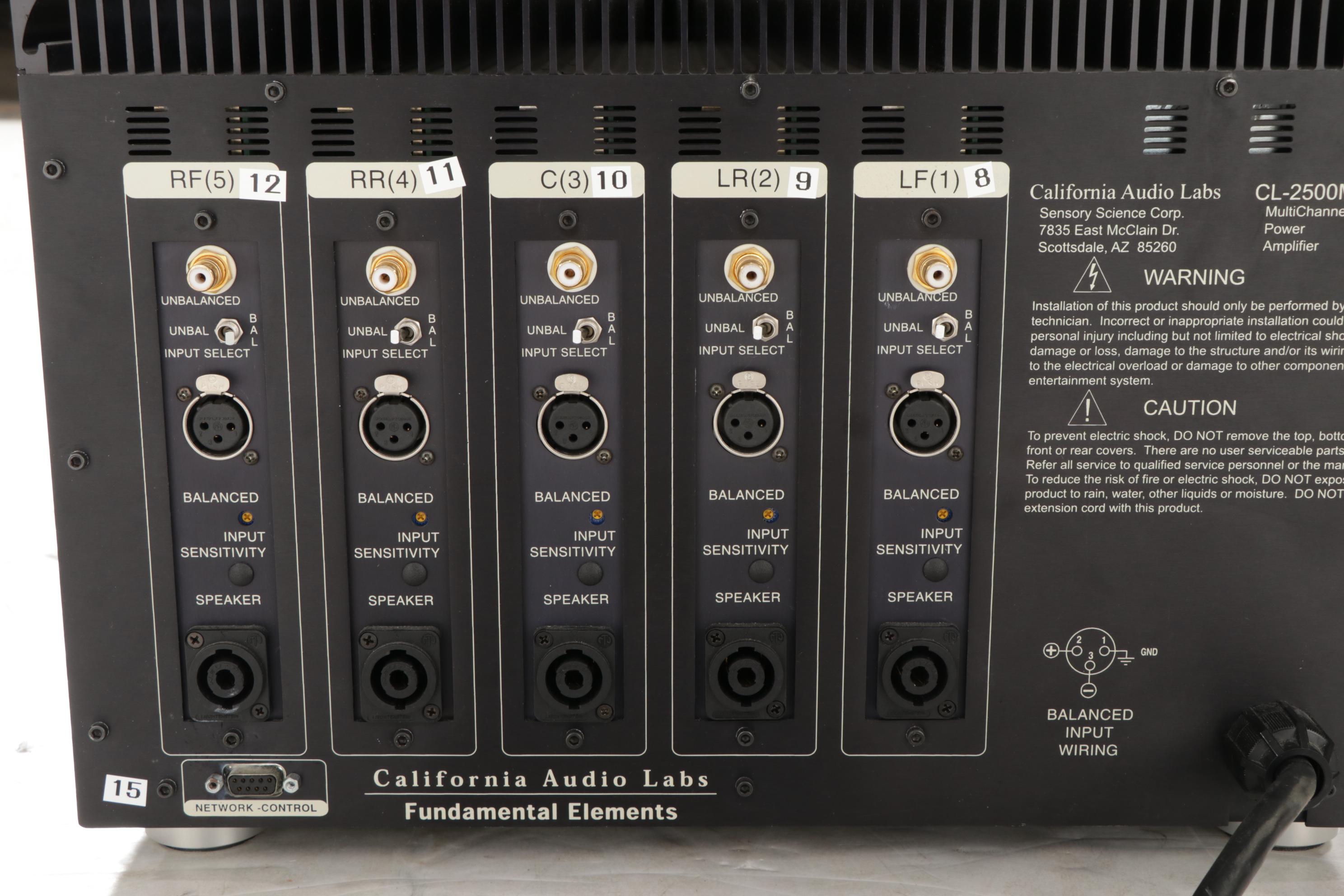 California Audio Labs CL-2500 Series Power Amp, Surround Sound & Video Processor