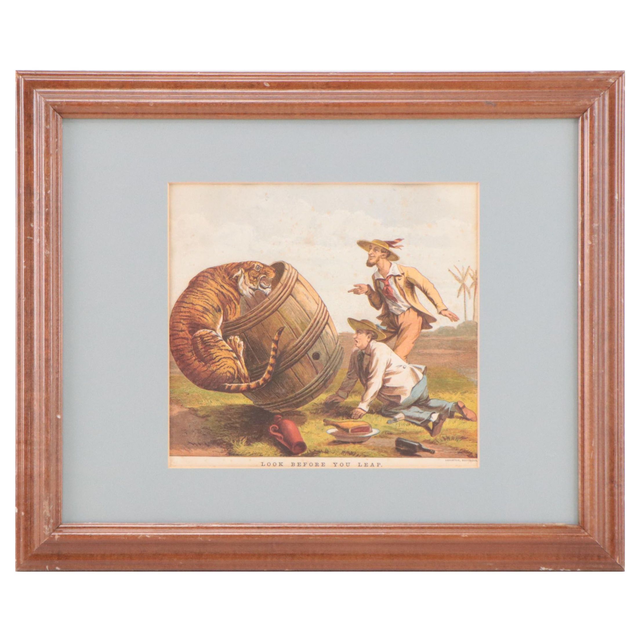 Leighton Brothers Hand-Colored Wood Engravings