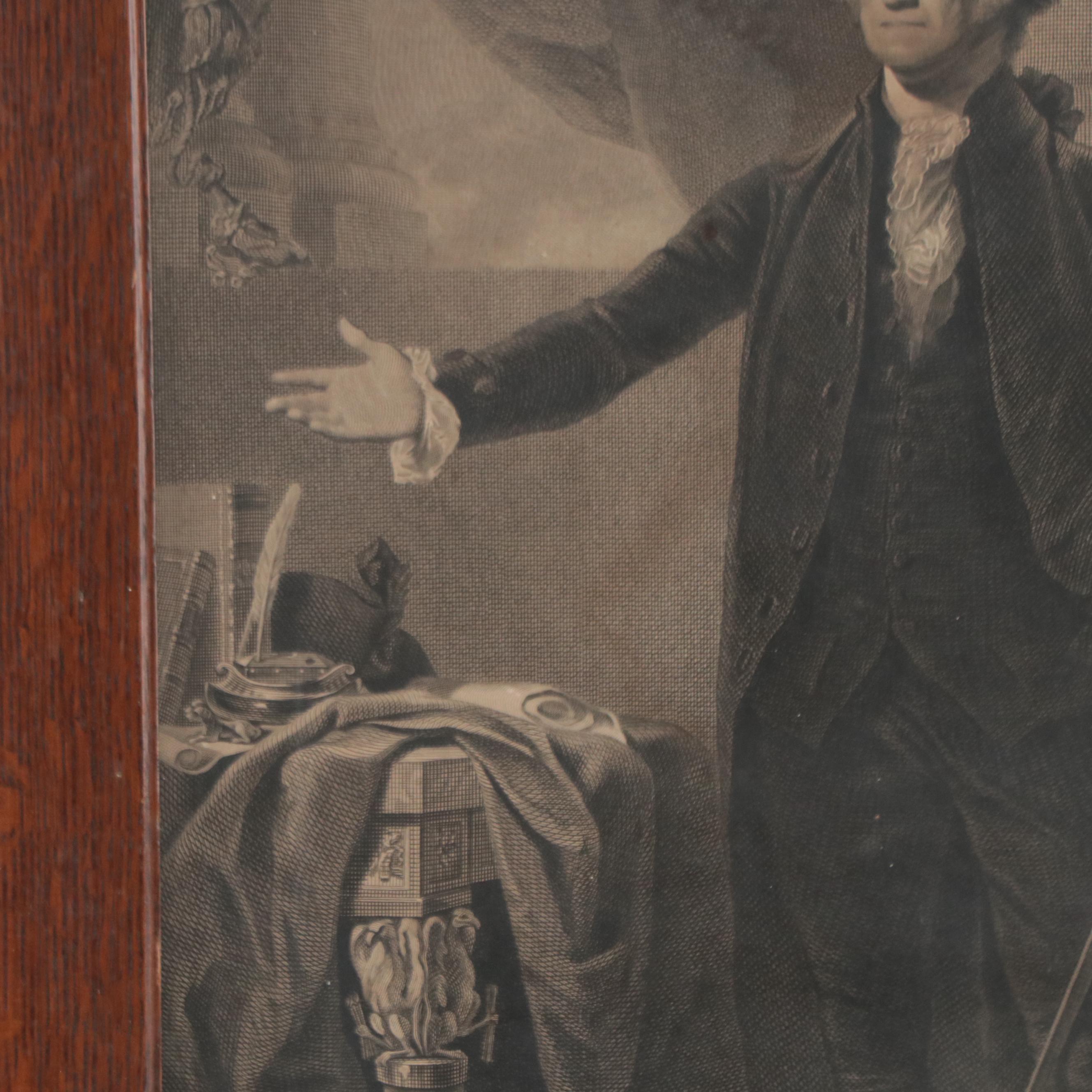 Waterman Lilly Ormsby Steel Engraving of George Washington