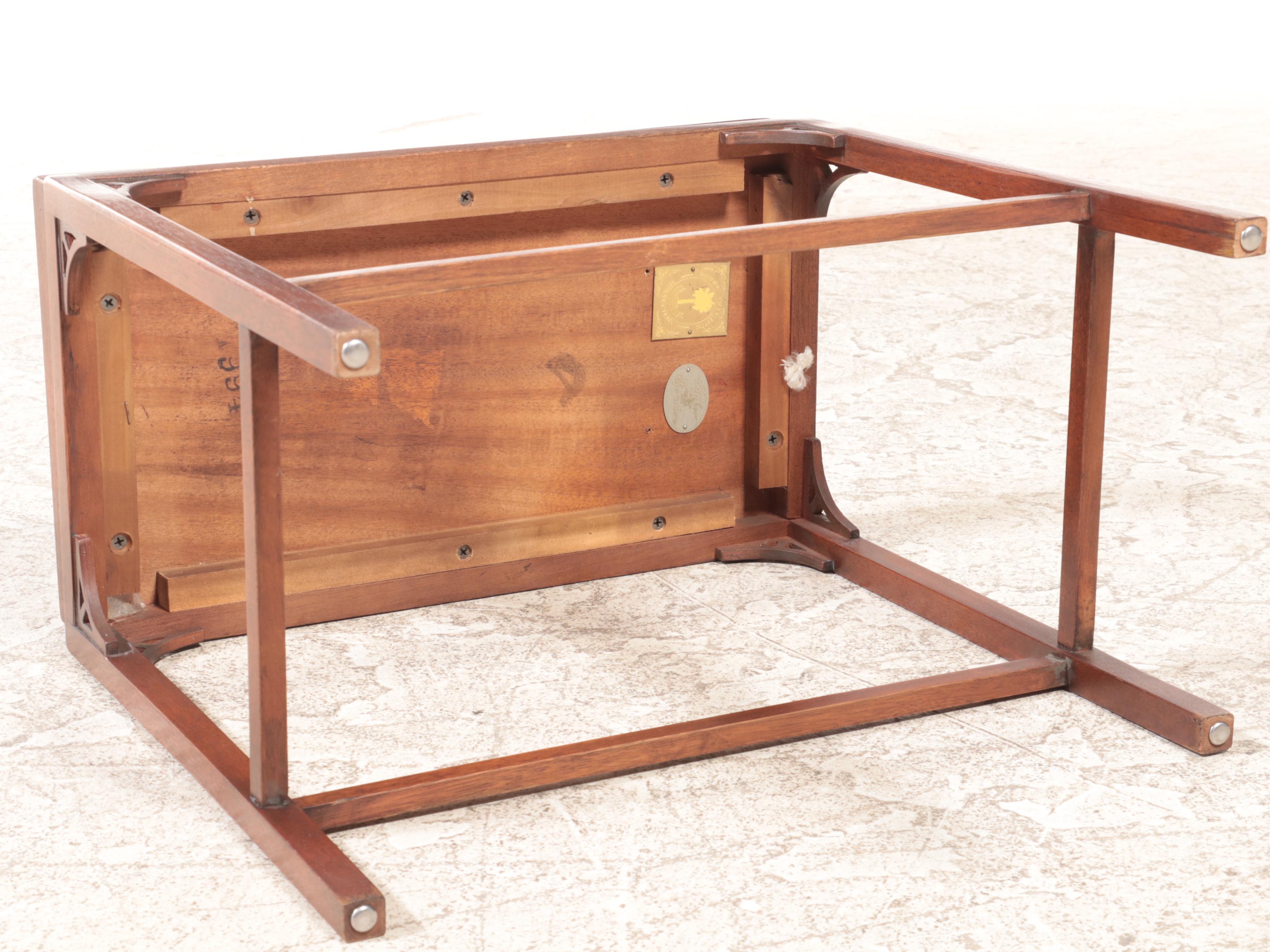 Baker "Historic Charleston" Brass-Mounted Mahogany Side Table, Late 20th Century