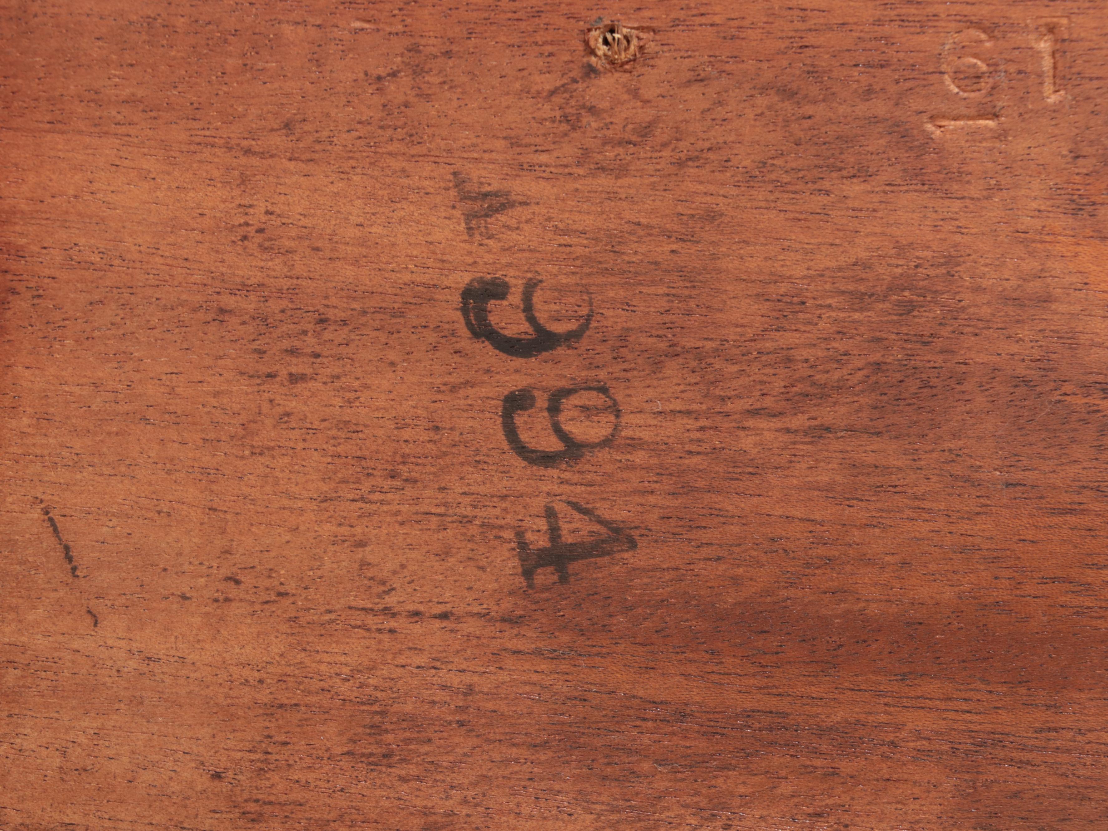 Baker "Historic Charleston" Brass-Mounted Mahogany Side Table, Late 20th Century