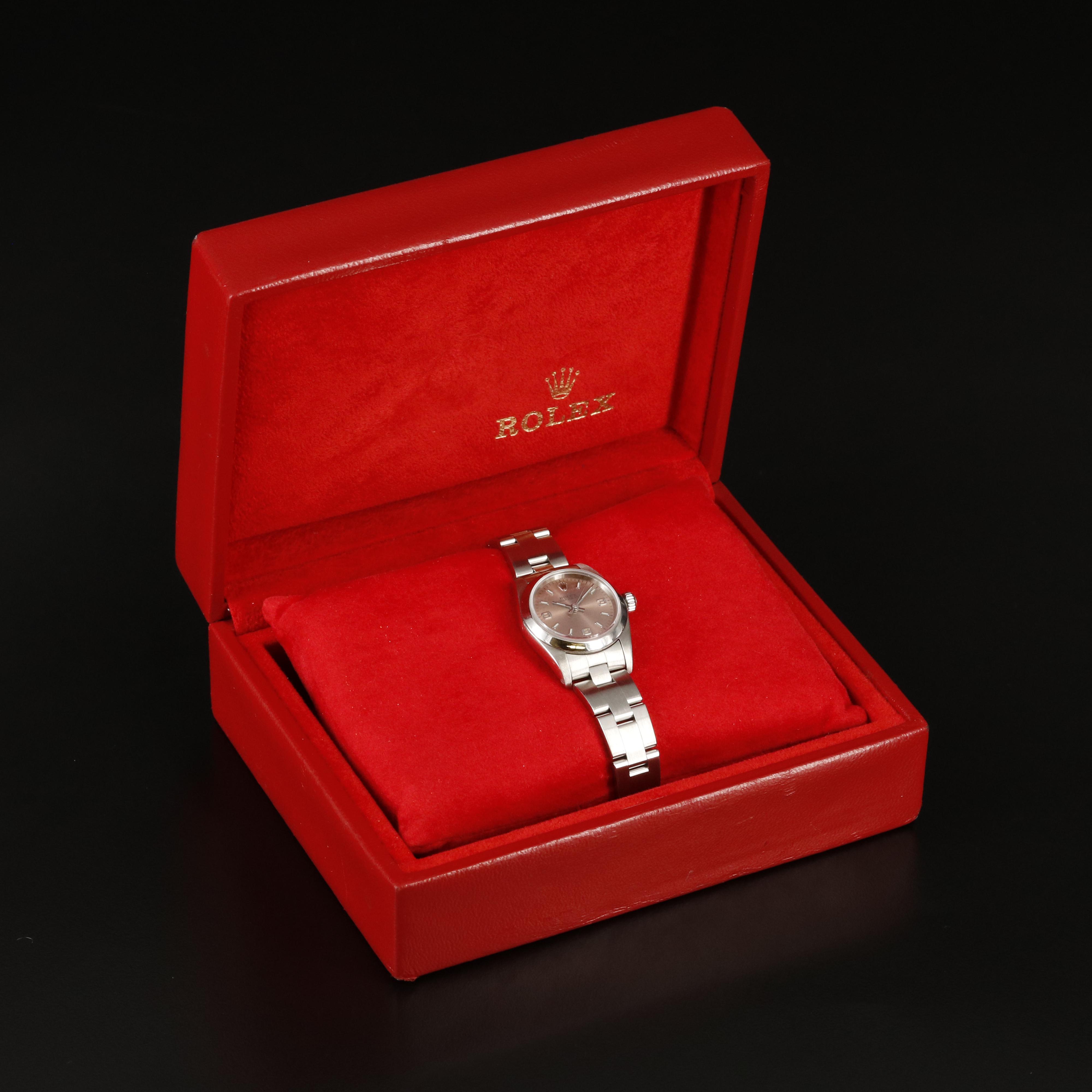 2004 Rolex Oyster Perpetual Salmon Dial Watch