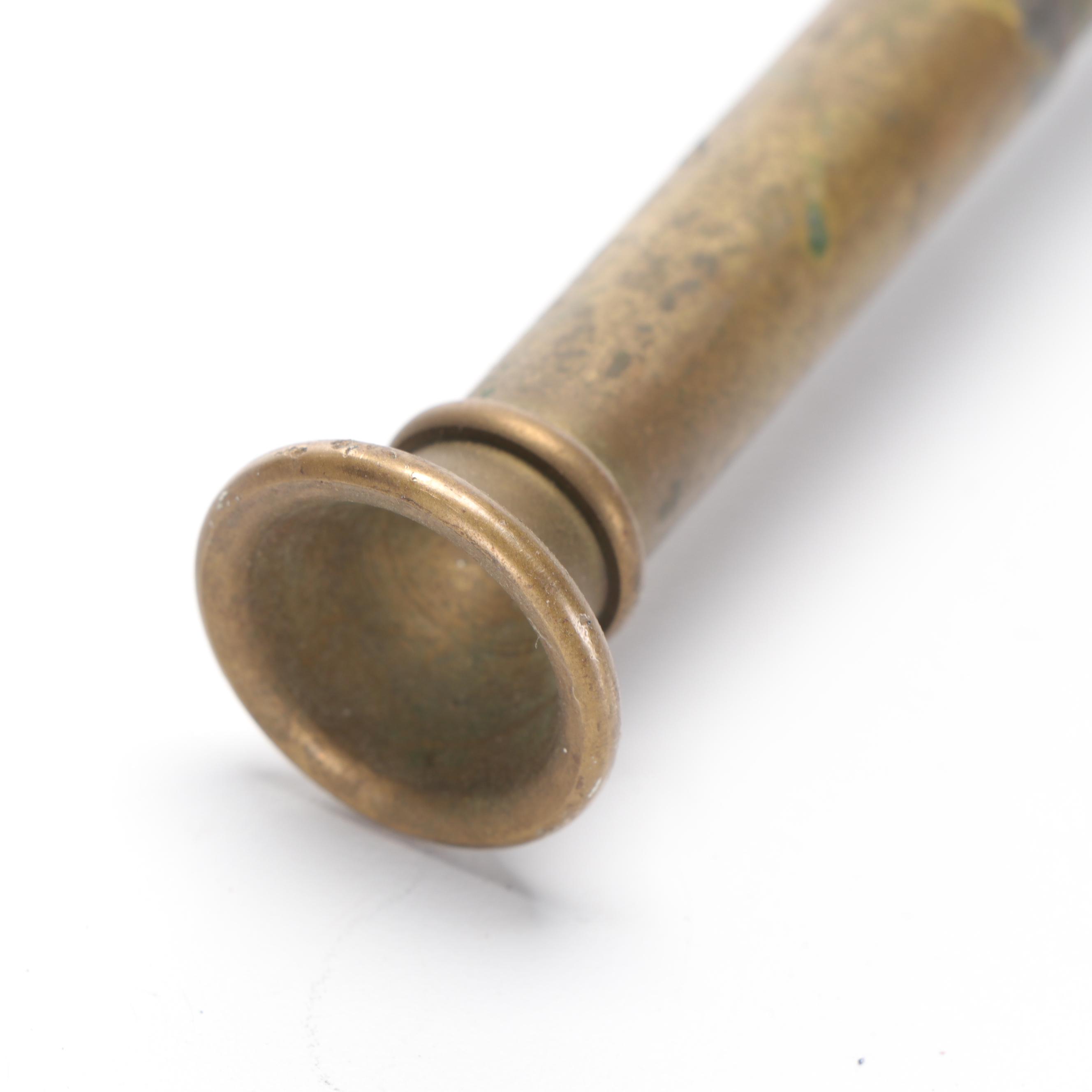 Brass and Copper Vintage Heraldic Buisine Trumpet