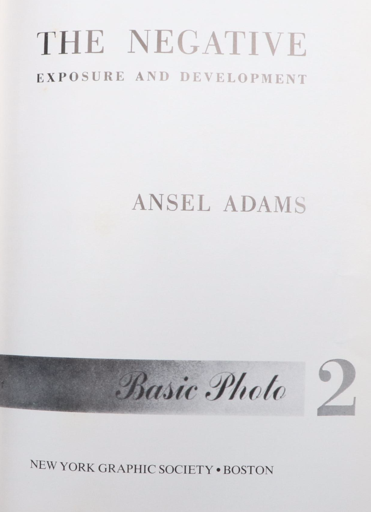 Signed Ansel Adams Photography Books Including "The Camera" and "The Negative"