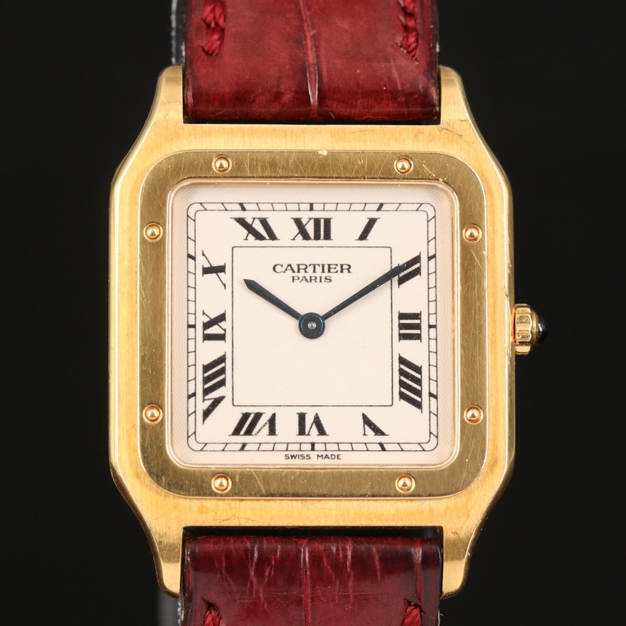18K Cartier Santos-Dumont Wristwatch