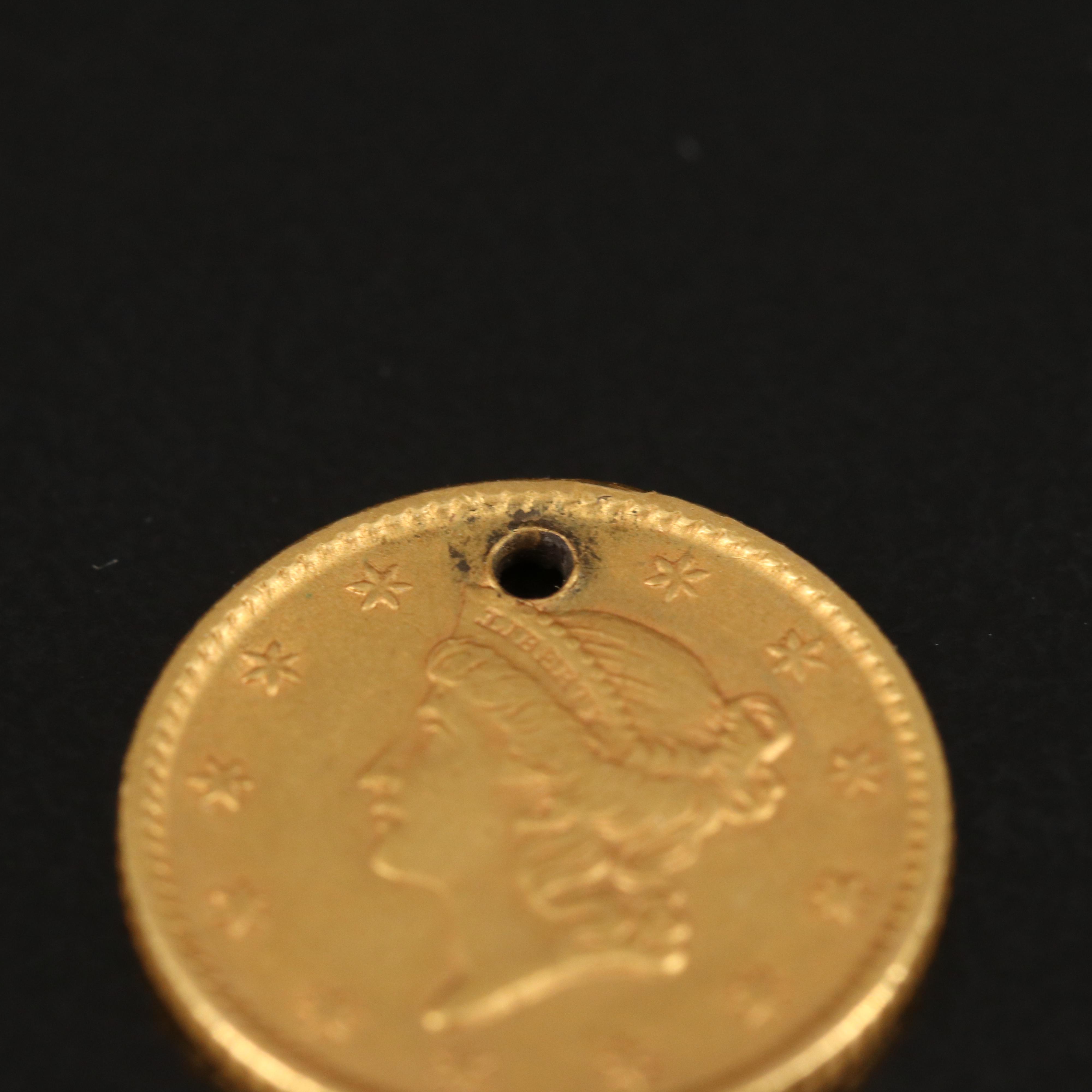 1853 Liberty Head Type I Gold Dollar