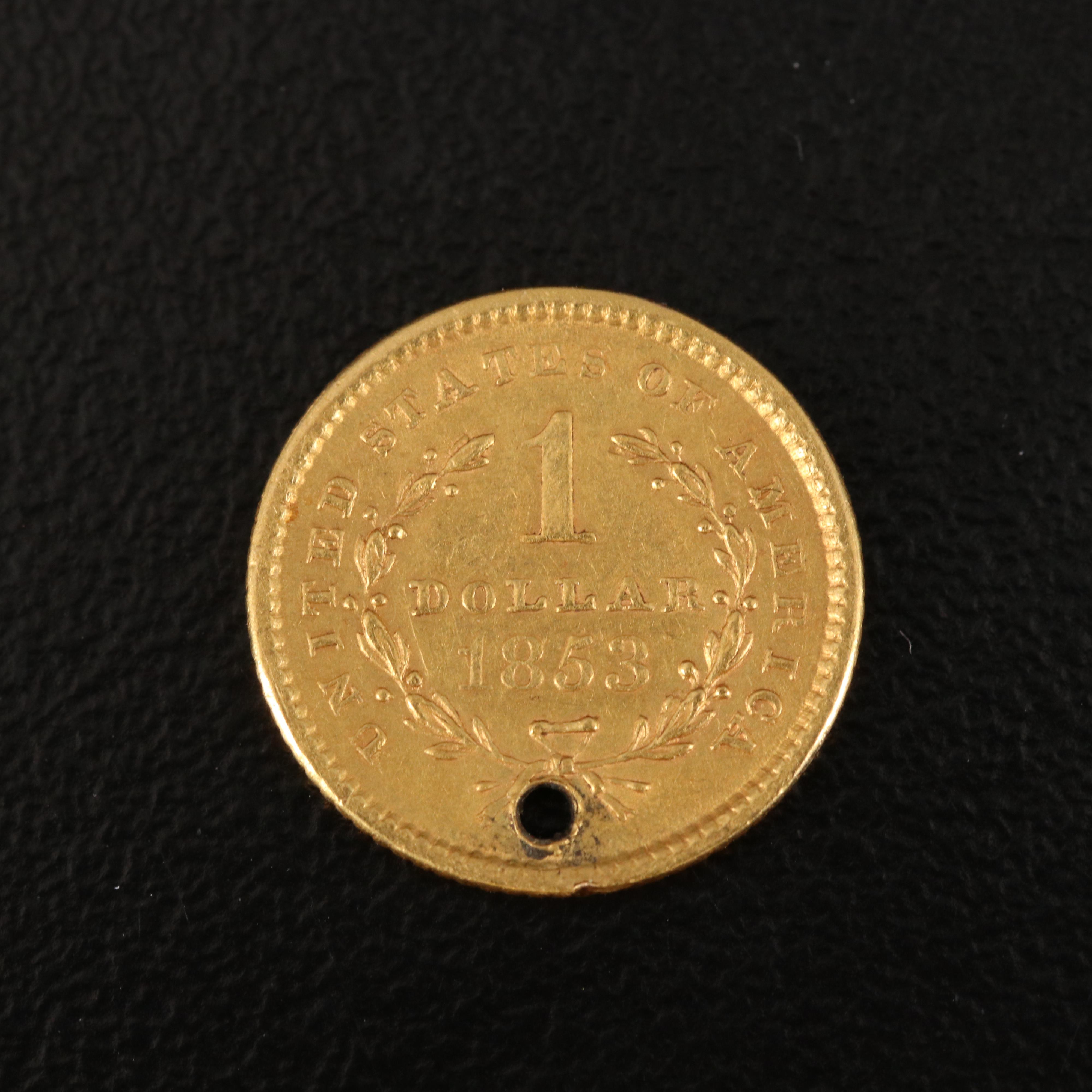 1853 Liberty Head Type I Gold Dollar