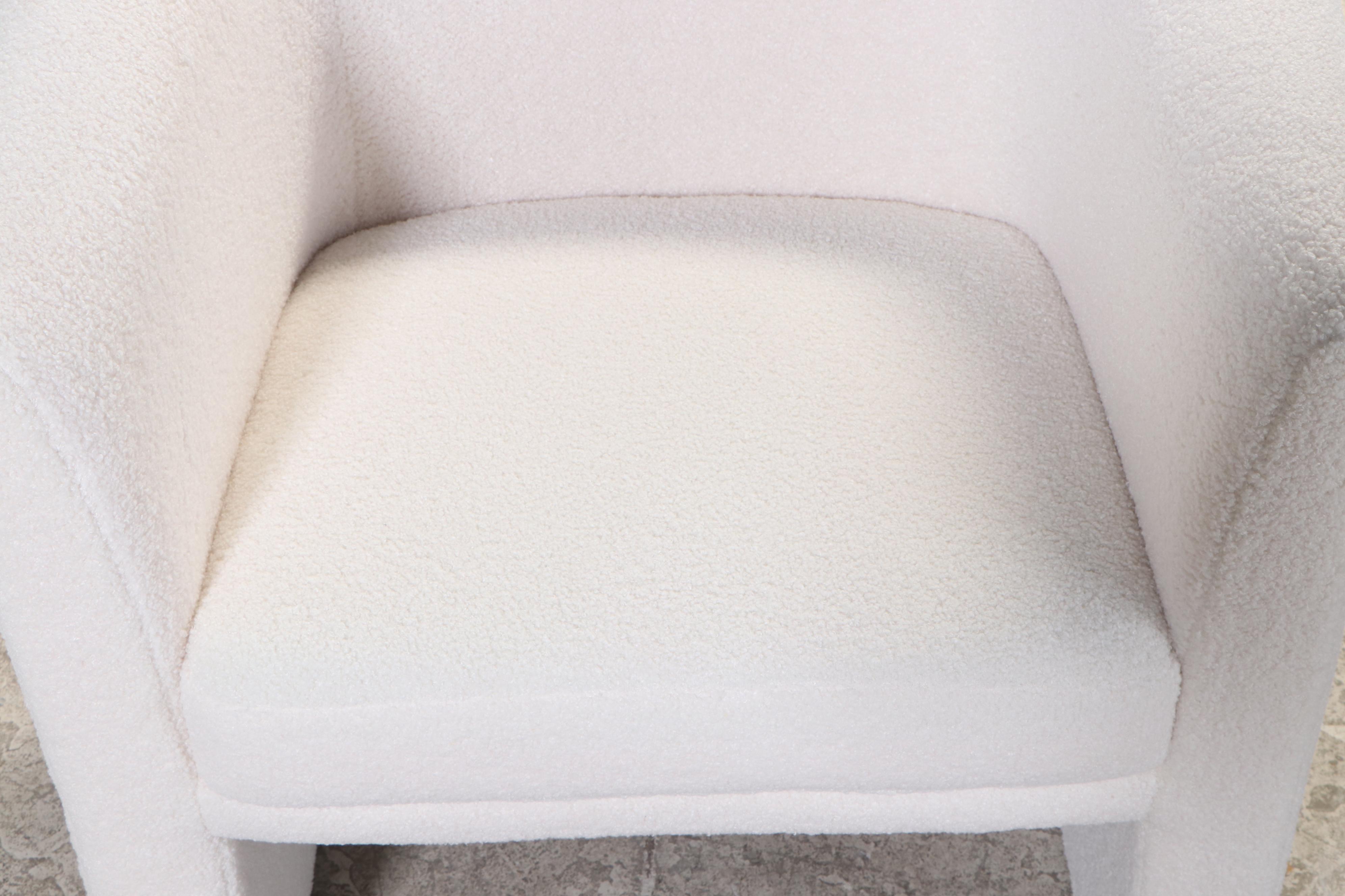 Studio McGee Threshold "Vernon" Upholstered Barrel Accent Chair in Cream Sherpa