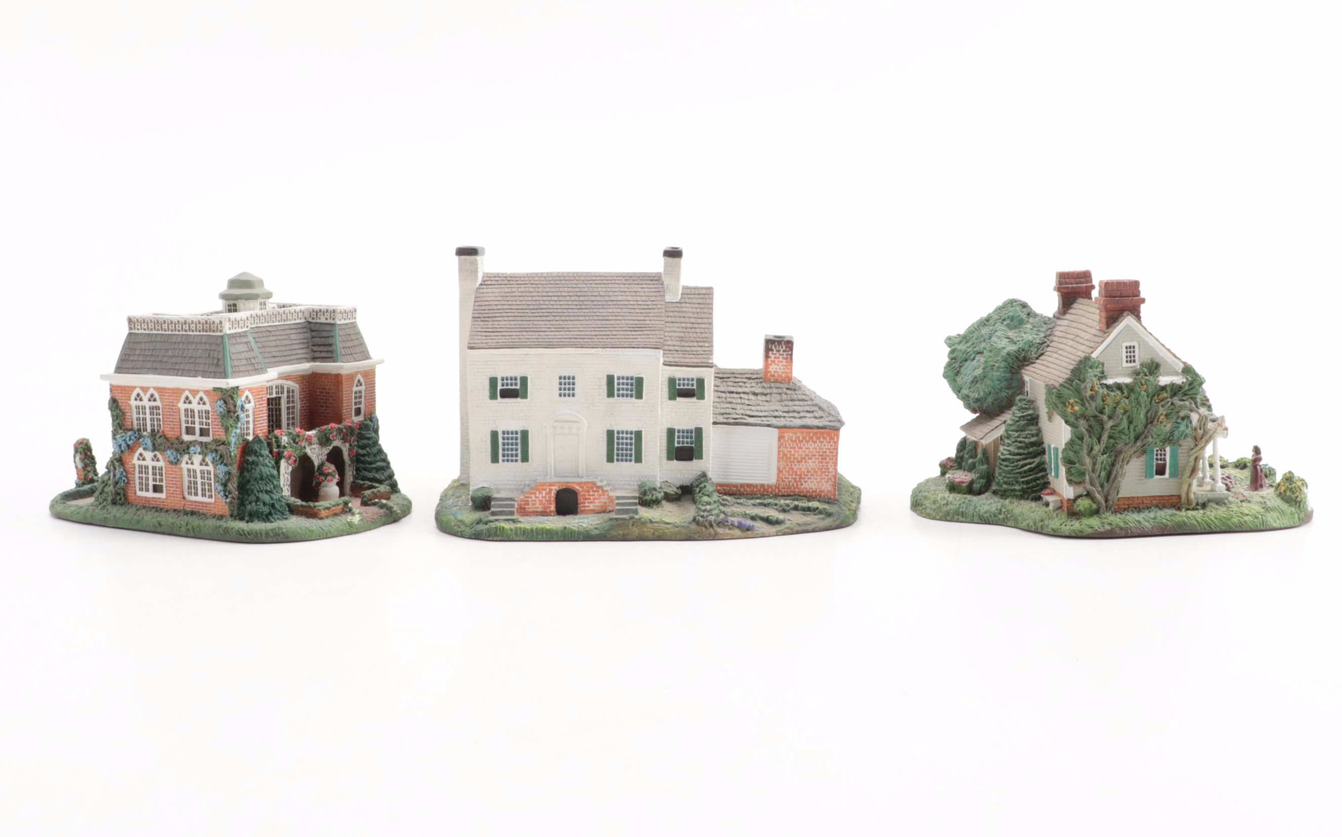 Hawthorne Ceramic Miniatures and W.S. George Gone with the Wind Music Box, 1990s