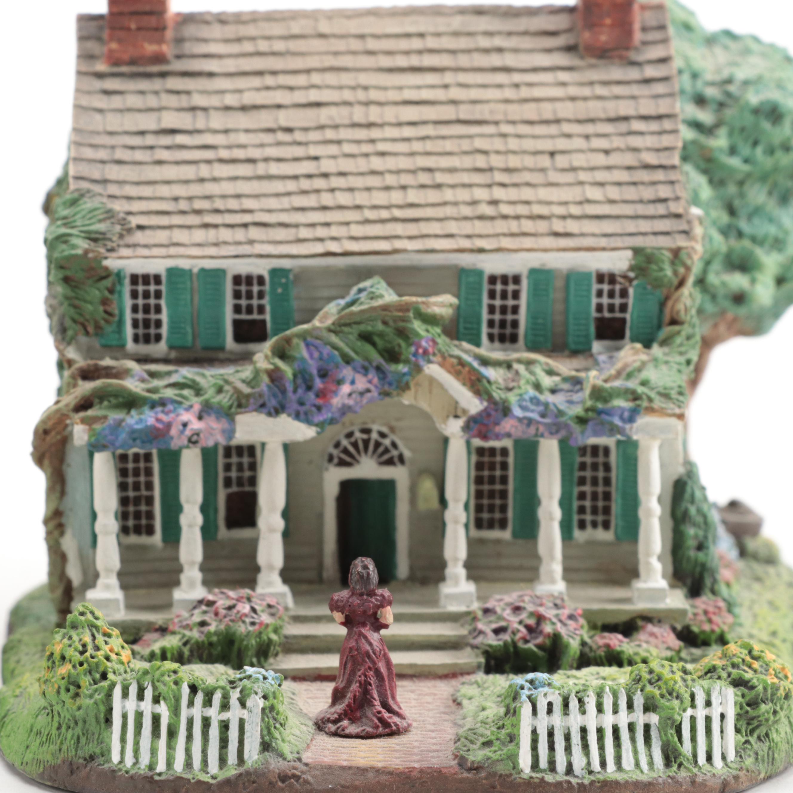 Hawthorne Ceramic Miniatures and W.S. George Gone with the Wind Music Box, 1990s