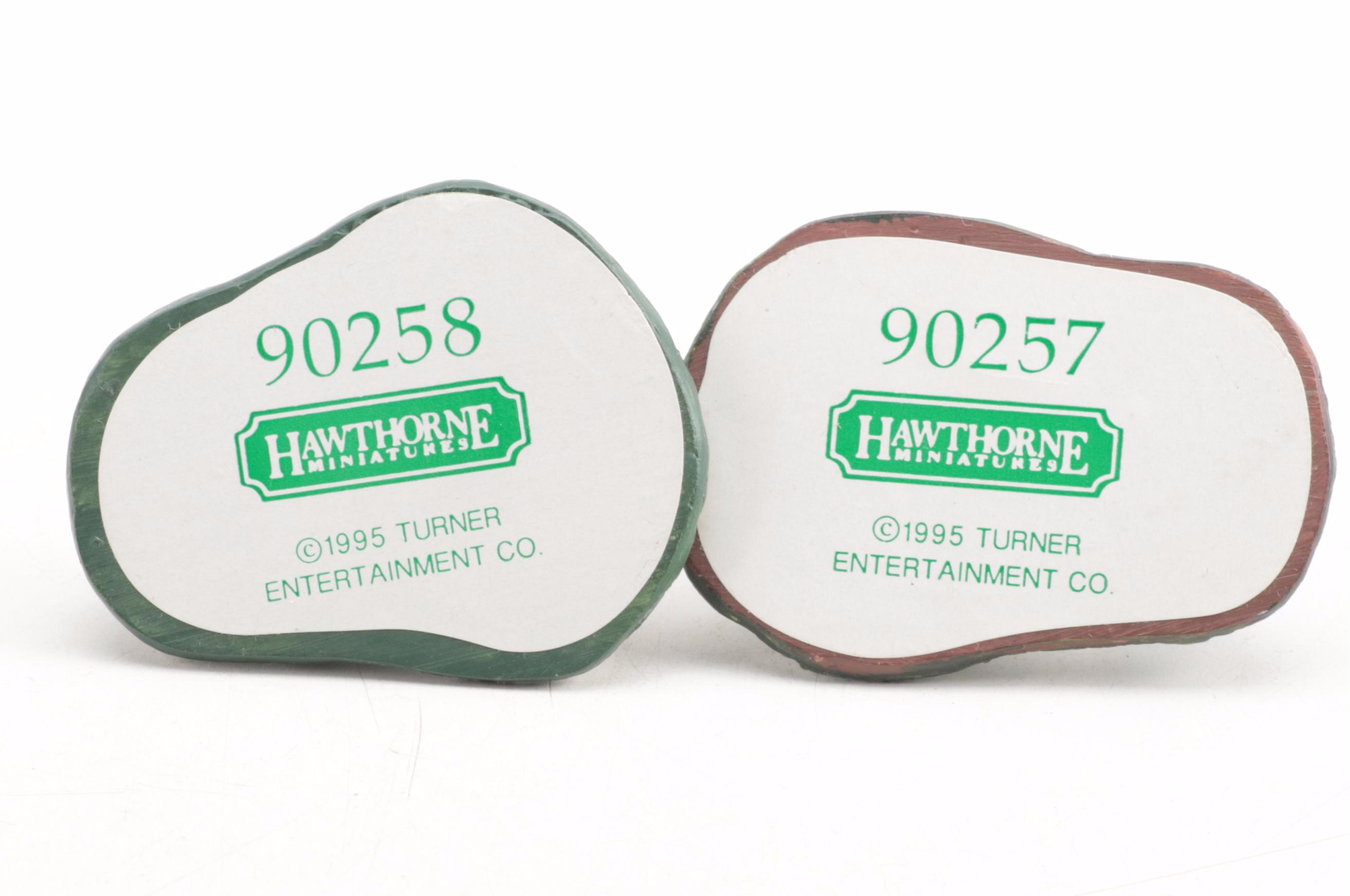 Hawthorne Ceramic Miniatures and W.S. George Gone with the Wind Music Box, 1990s