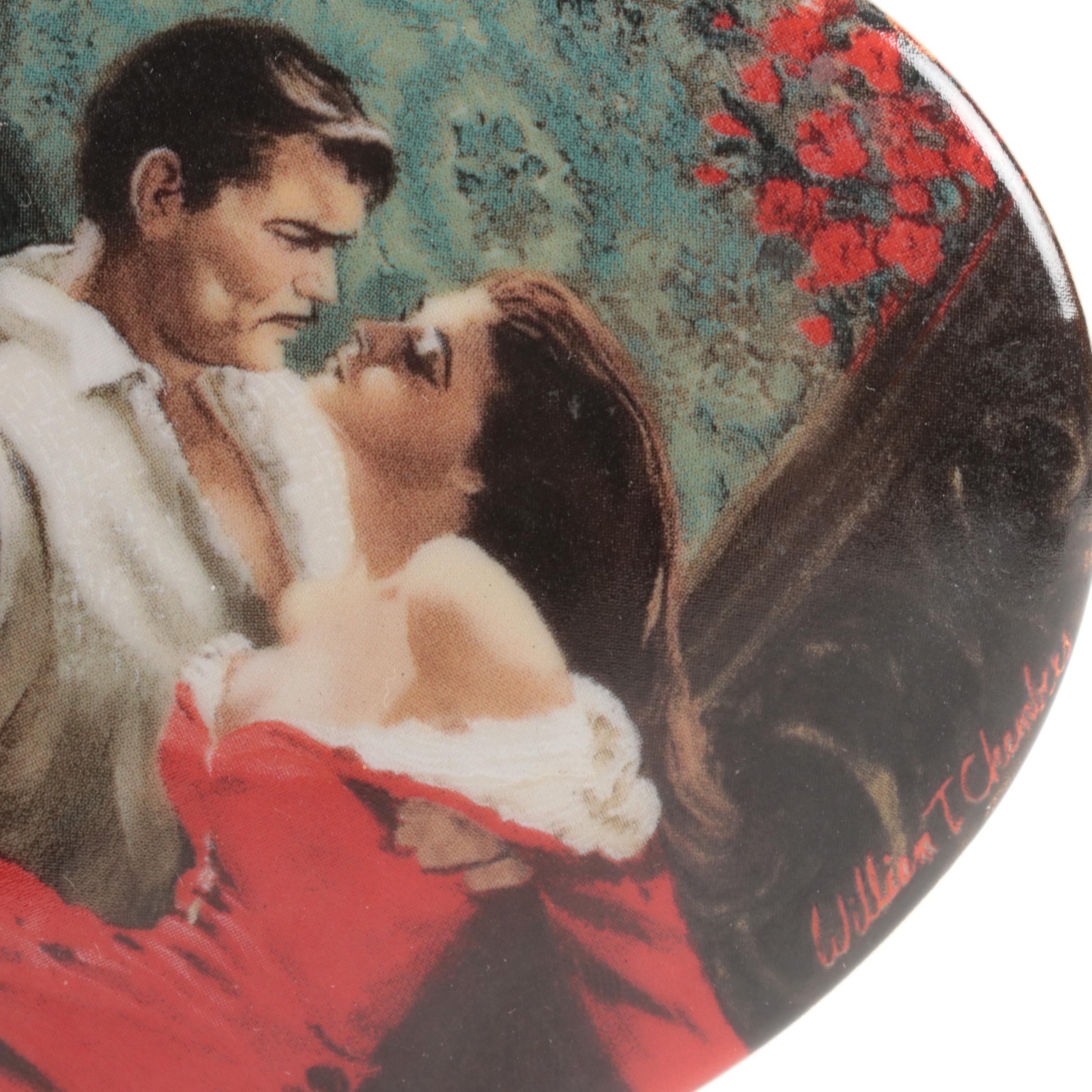 Hawthorne Ceramic Miniatures and W.S. George Gone with the Wind Music Box, 1990s