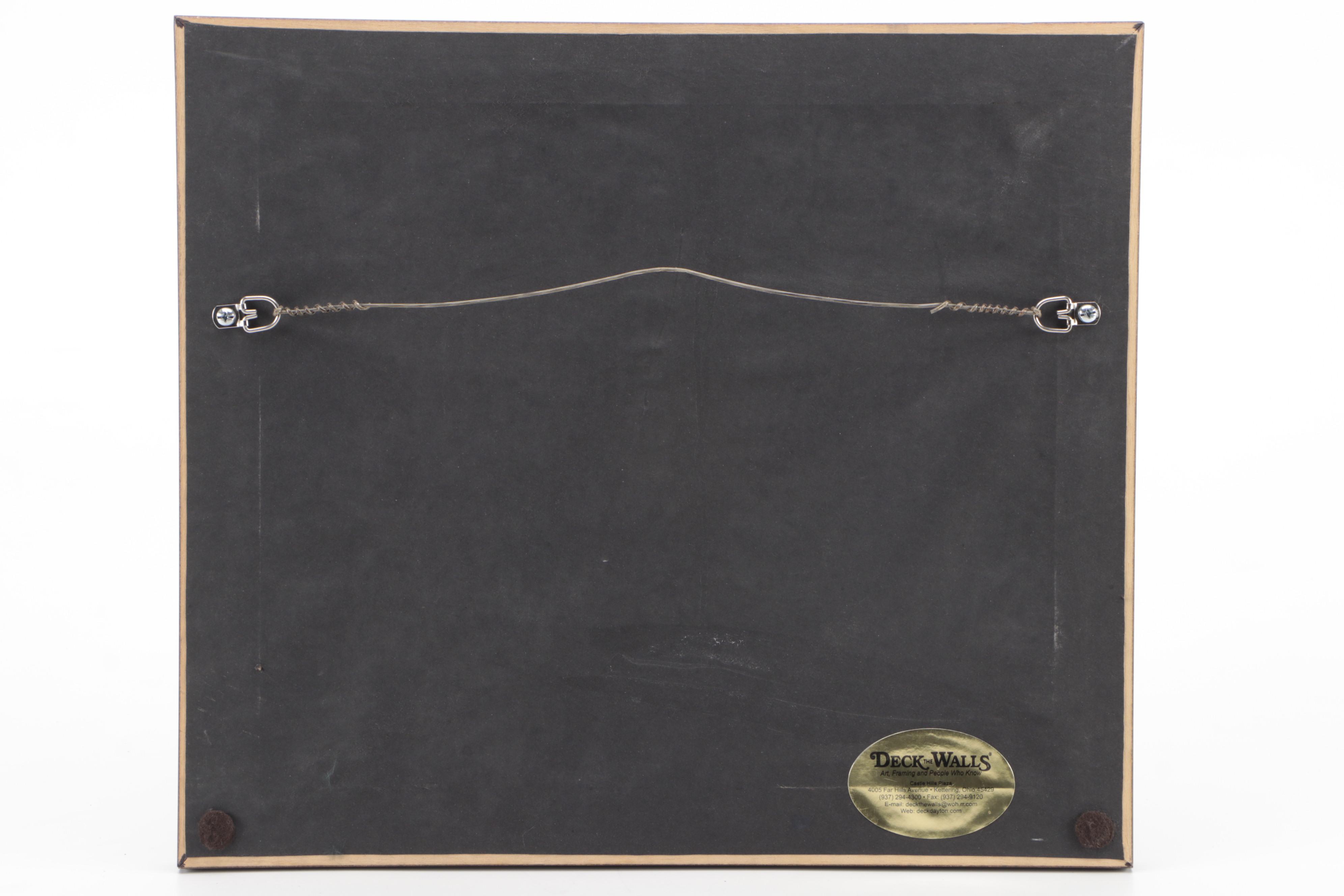 Frank Lloyd Wright Signed Letter With Western Union Telegram in Frame