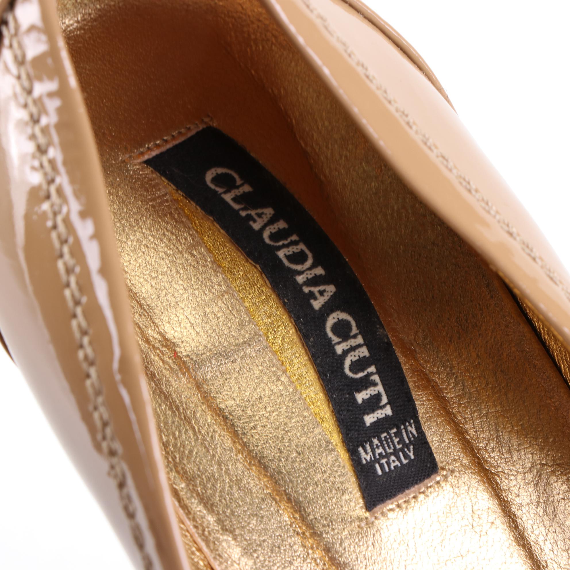 Petra Hand-Painted Leather Pumps and Claudia Ciuti Patent Leather Platform Pumps