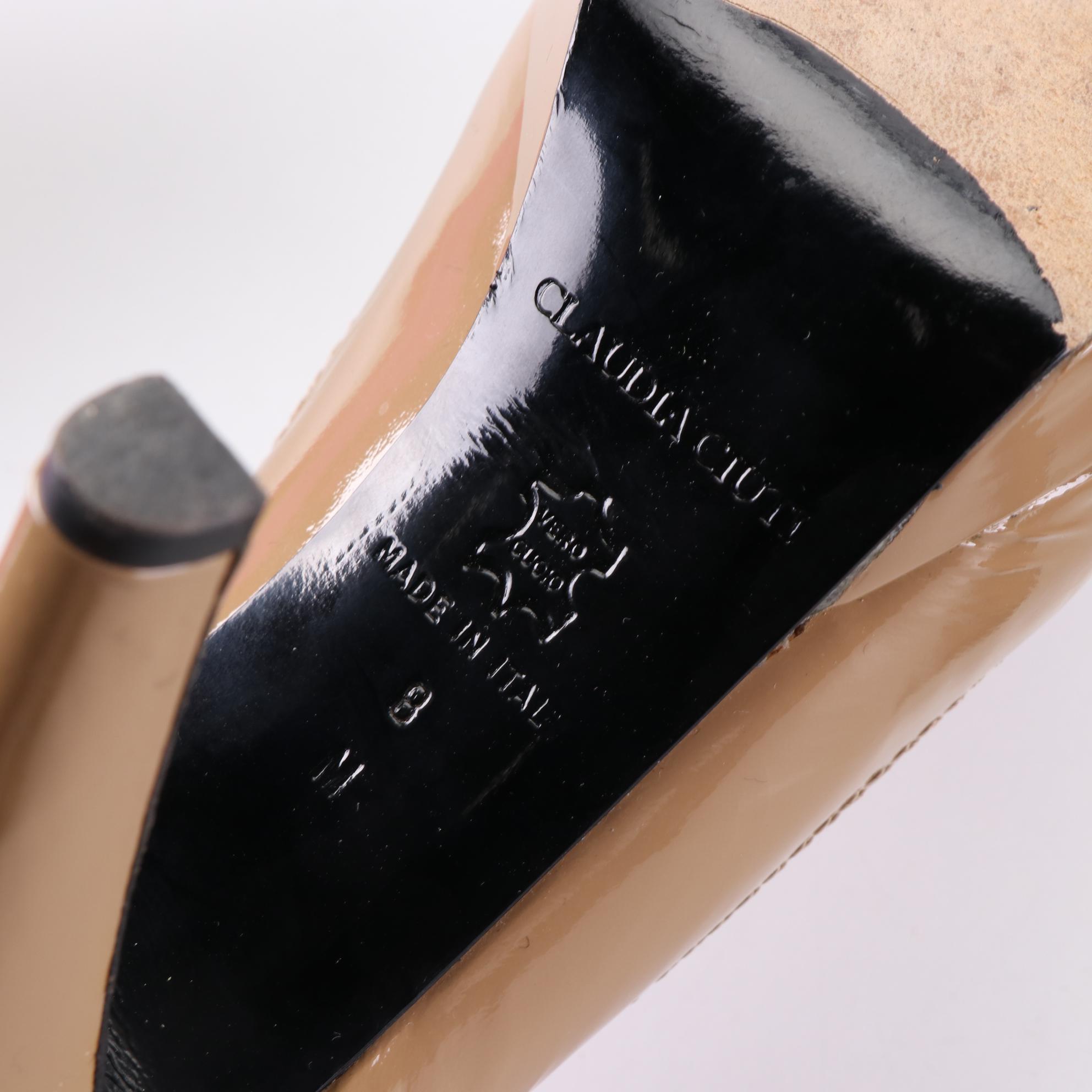 Petra Hand-Painted Leather Pumps and Claudia Ciuti Patent Leather Platform Pumps