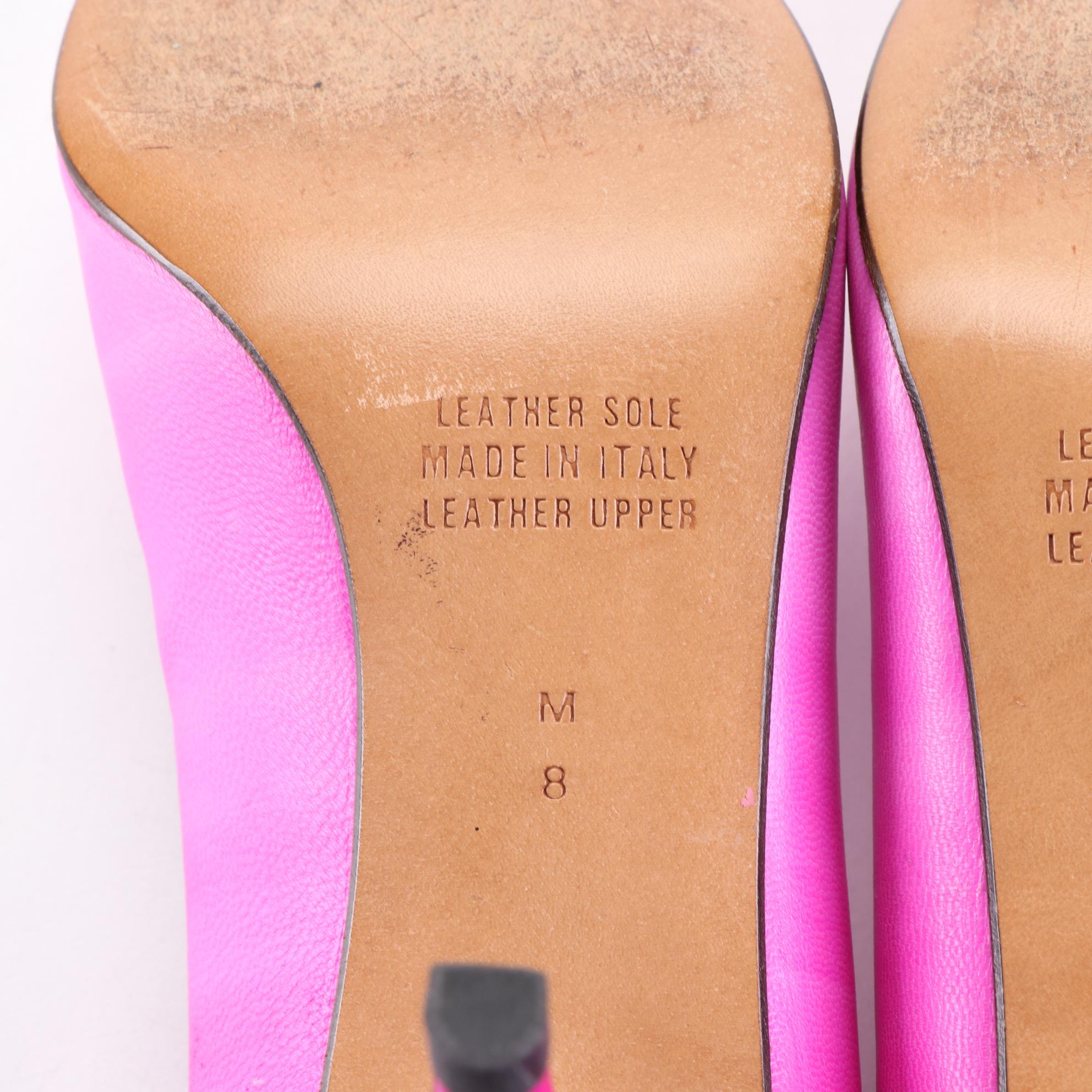 Petra Hand-Painted Leather Pumps and Claudia Ciuti Patent Leather Platform Pumps