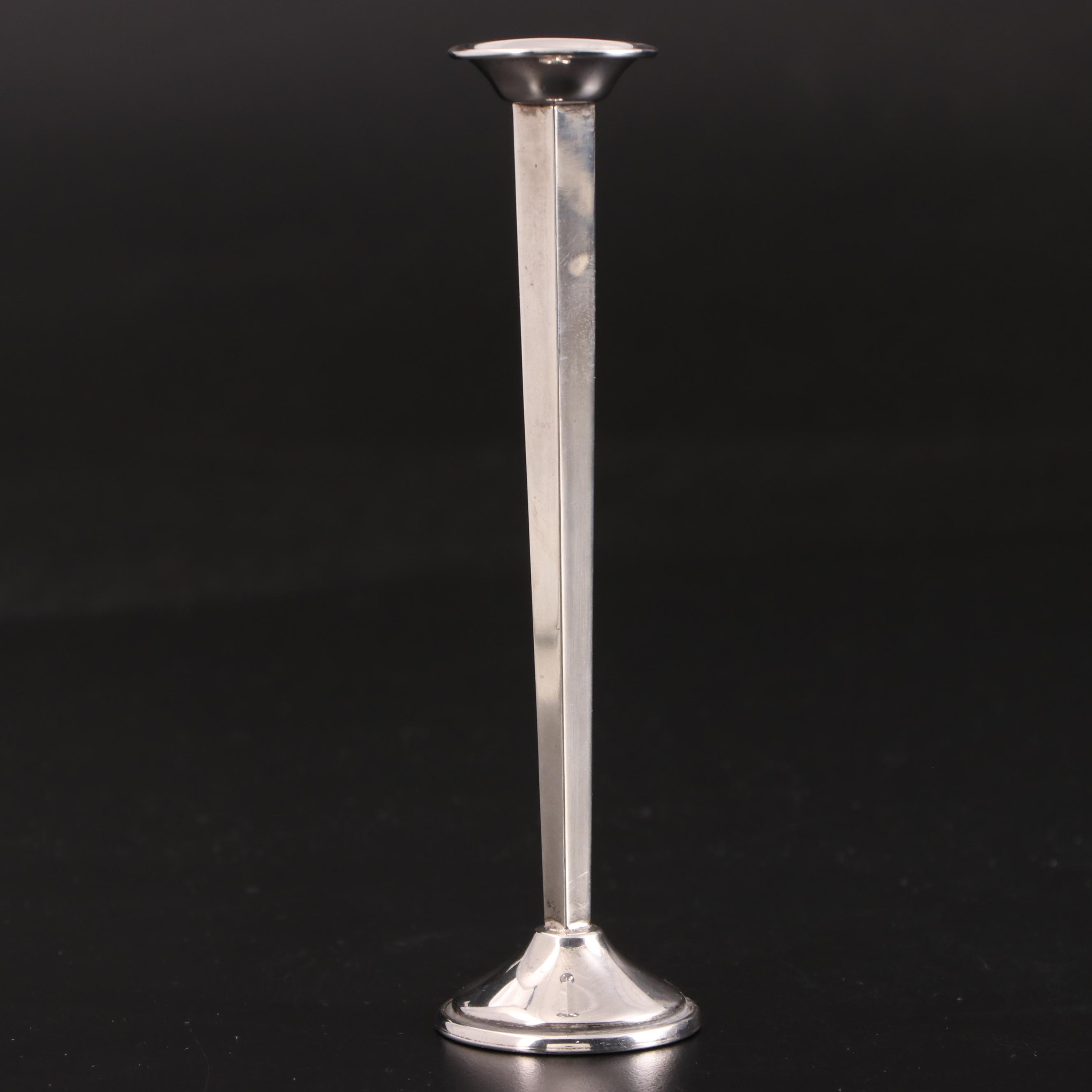Cartier Sterling Silver Bud Vase, Late 20th Century