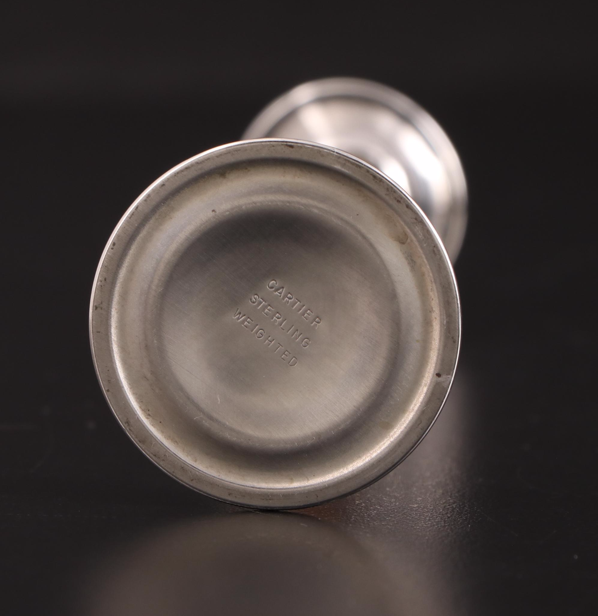 Cartier Sterling Silver Bud Vase, Late 20th Century