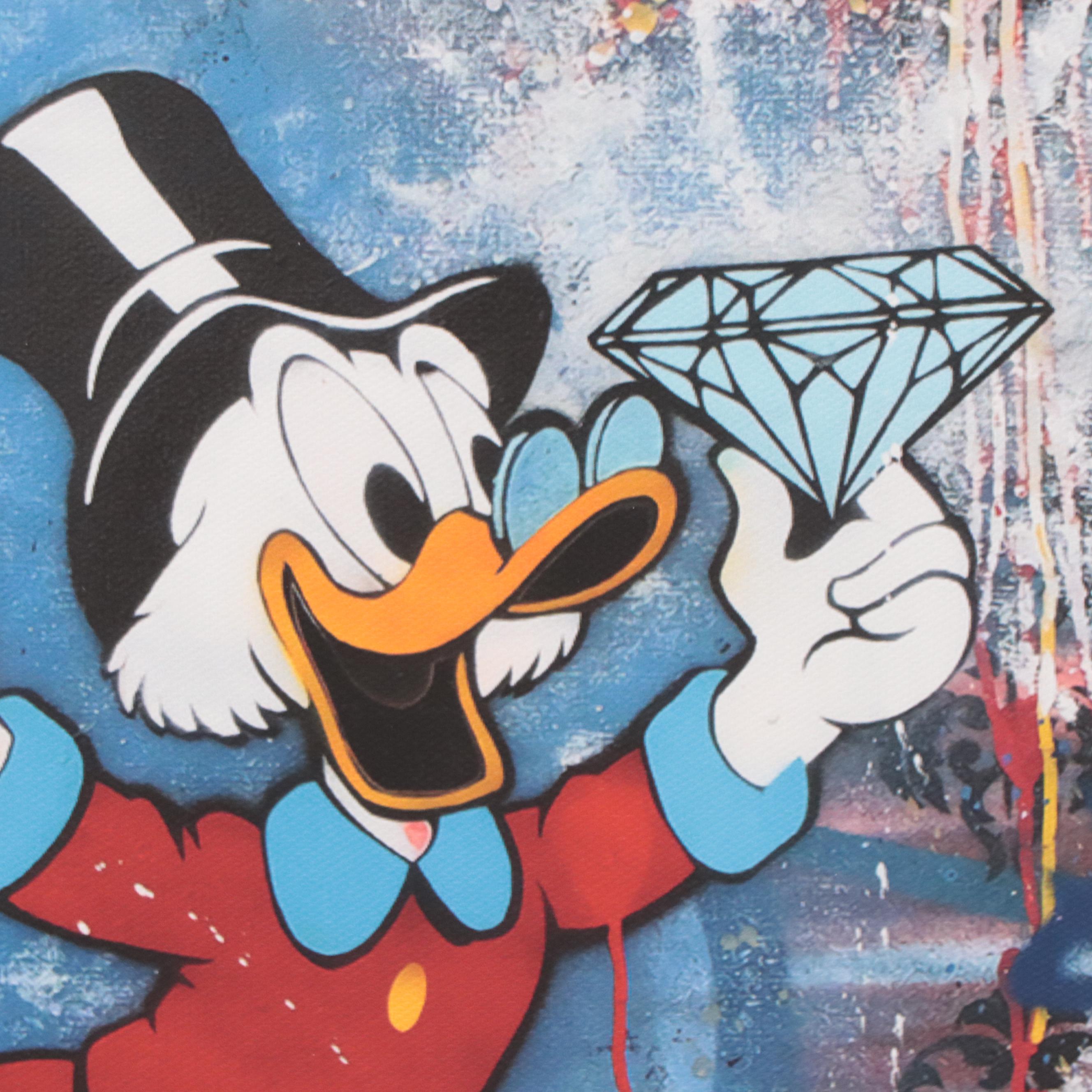 Graffiti Pop Art Inspired Giclée of Scrooge McDuck