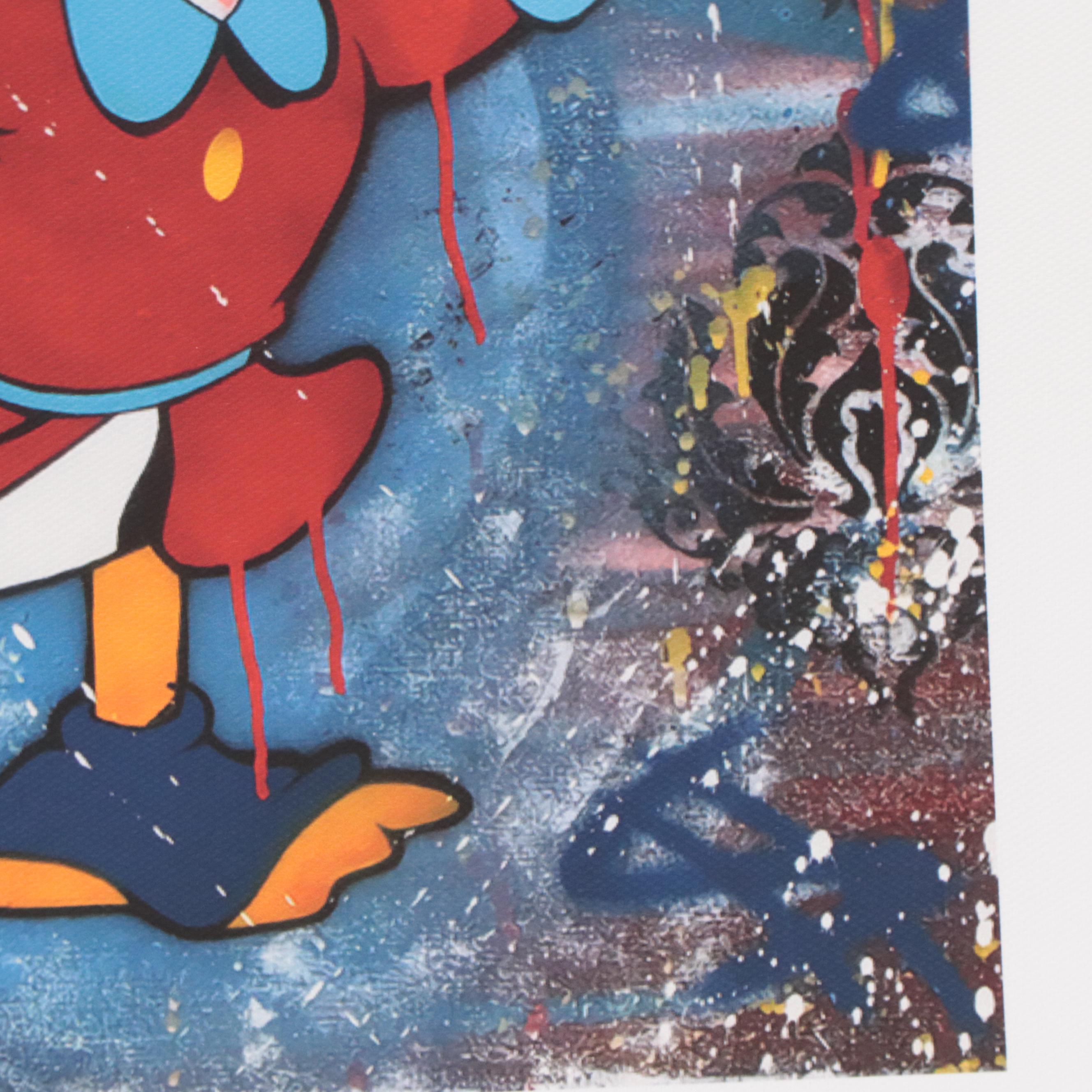Graffiti Pop Art Inspired Giclée of Scrooge McDuck