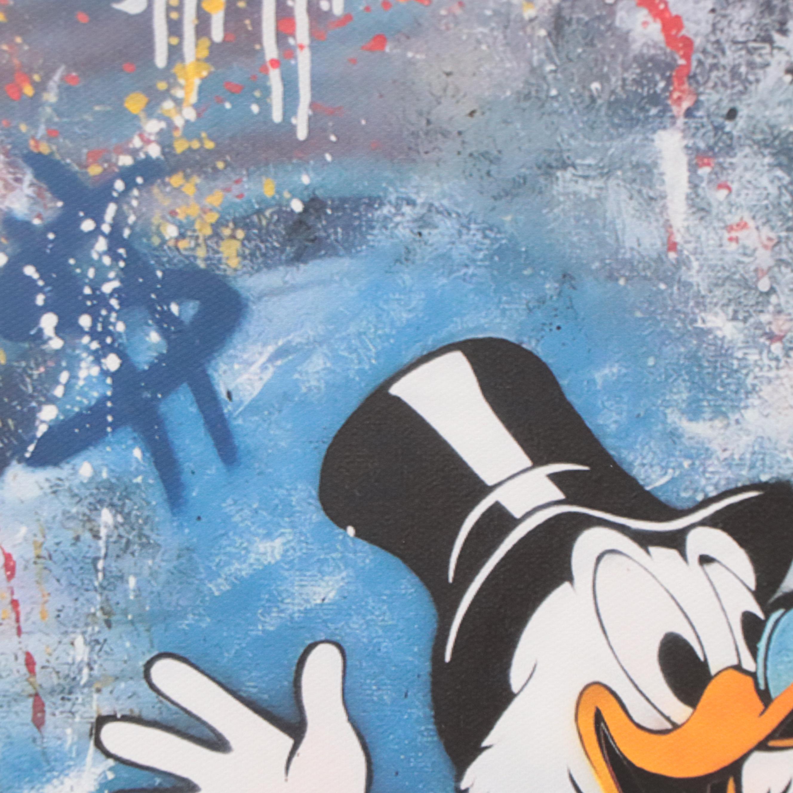 Graffiti Pop Art Inspired Giclée of Scrooge McDuck