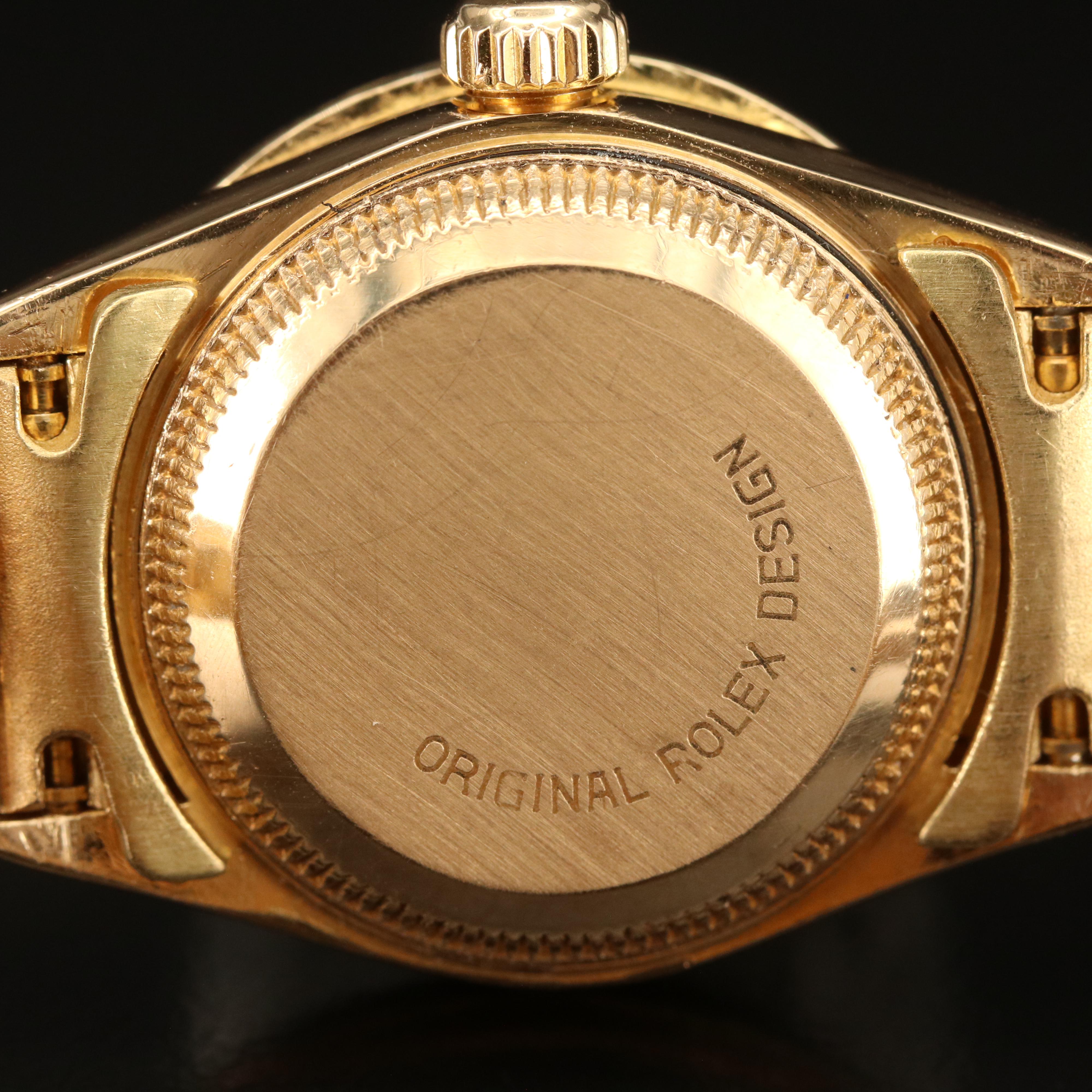 1991 Rolex Datejust 18K 3.00 CTW Diamond Watch