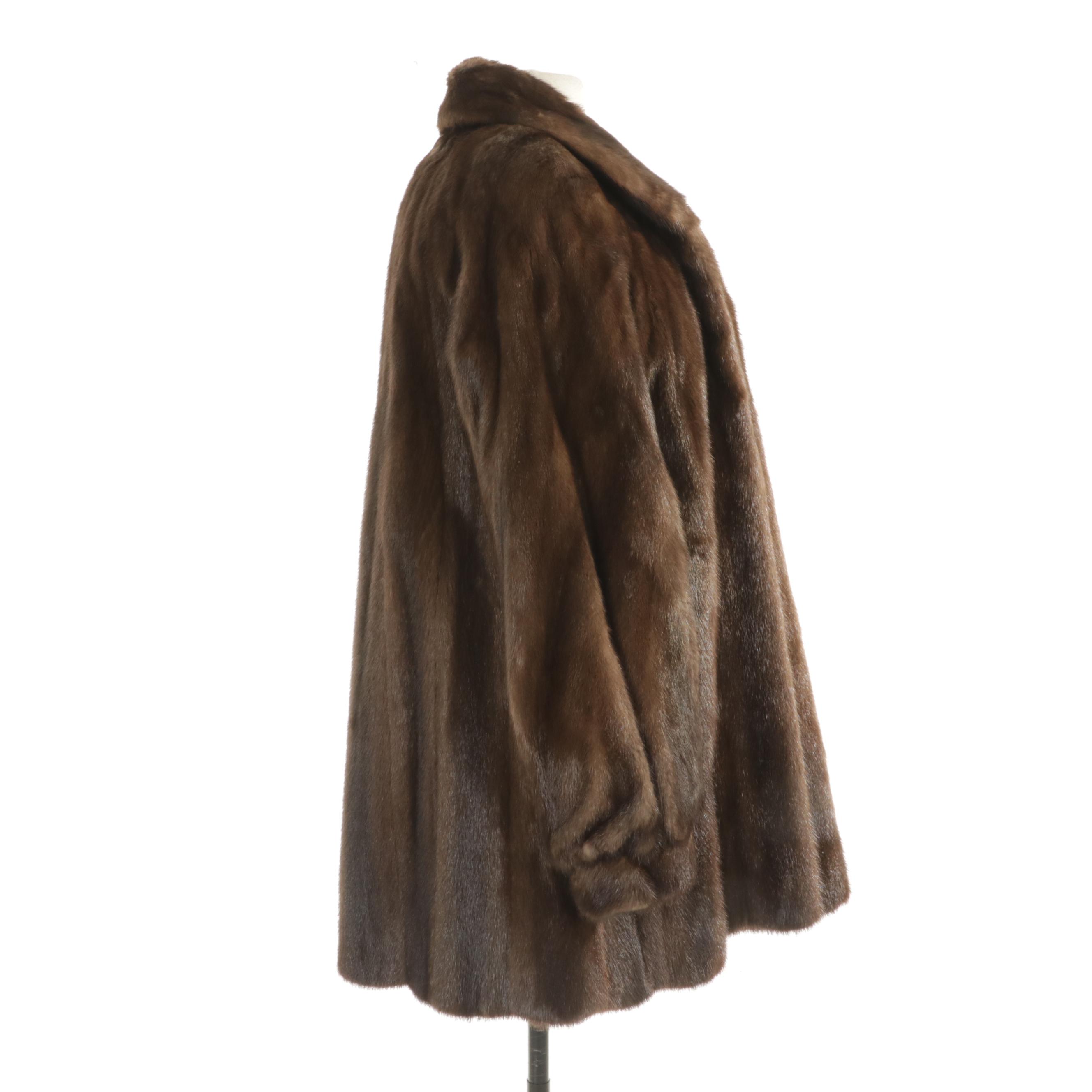 Revillon Paris for Saks Fifth Avenue Medium Pastel Brown Mink Fur Jacket