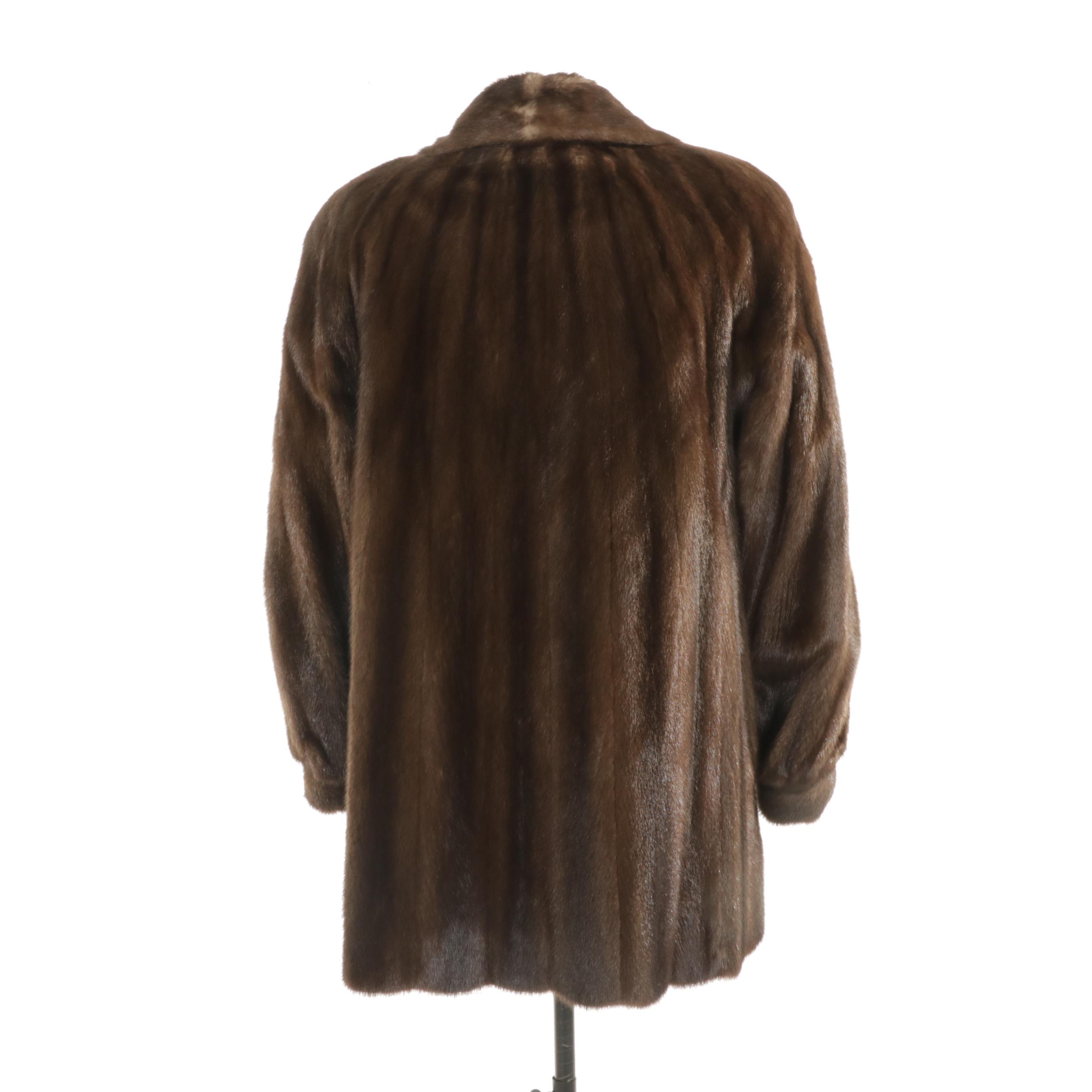 Revillon Paris for Saks Fifth Avenue Medium Pastel Brown Mink Fur Jacket