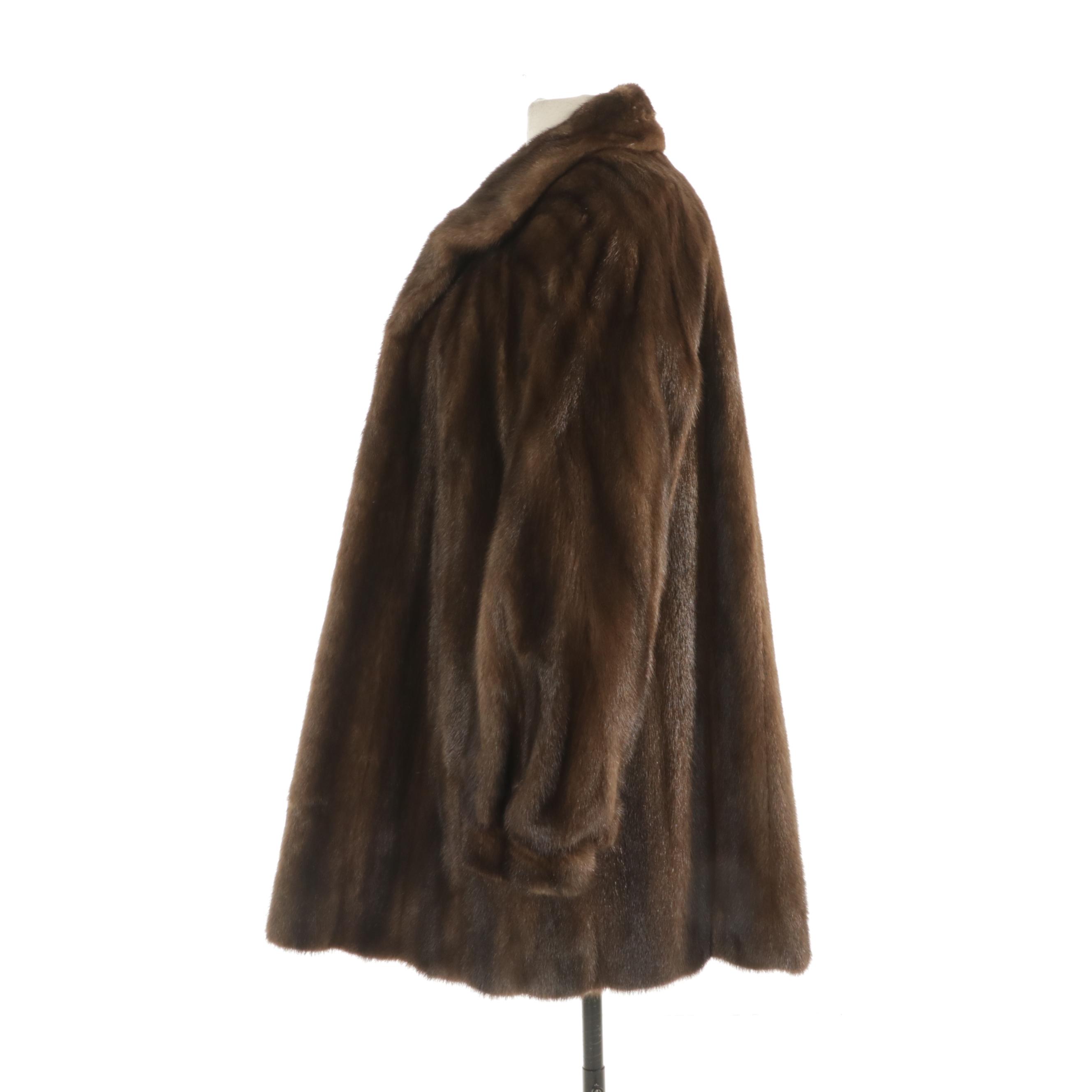 Revillon Paris for Saks Fifth Avenue Medium Pastel Brown Mink Fur Jacket