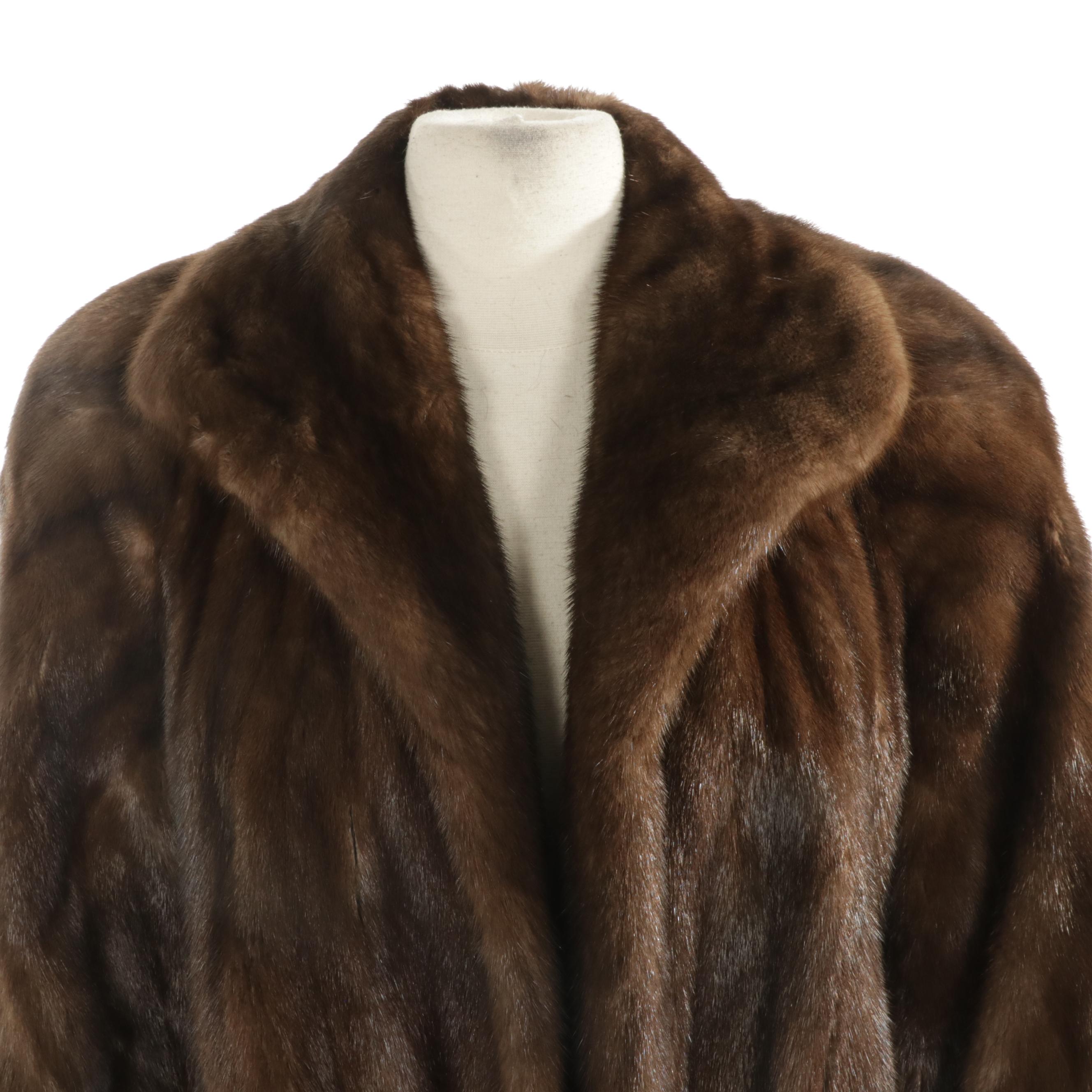 Revillon Paris for Saks Fifth Avenue Medium Pastel Brown Mink Fur Jacket