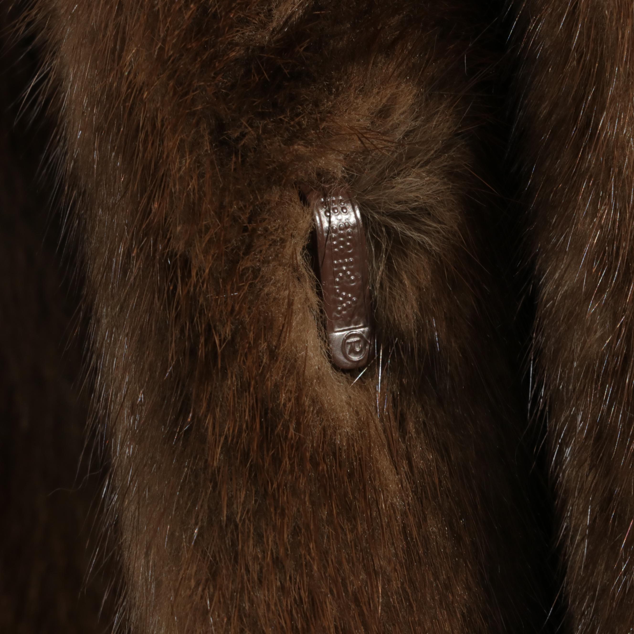 Revillon Paris for Saks Fifth Avenue Medium Pastel Brown Mink Fur Jacket