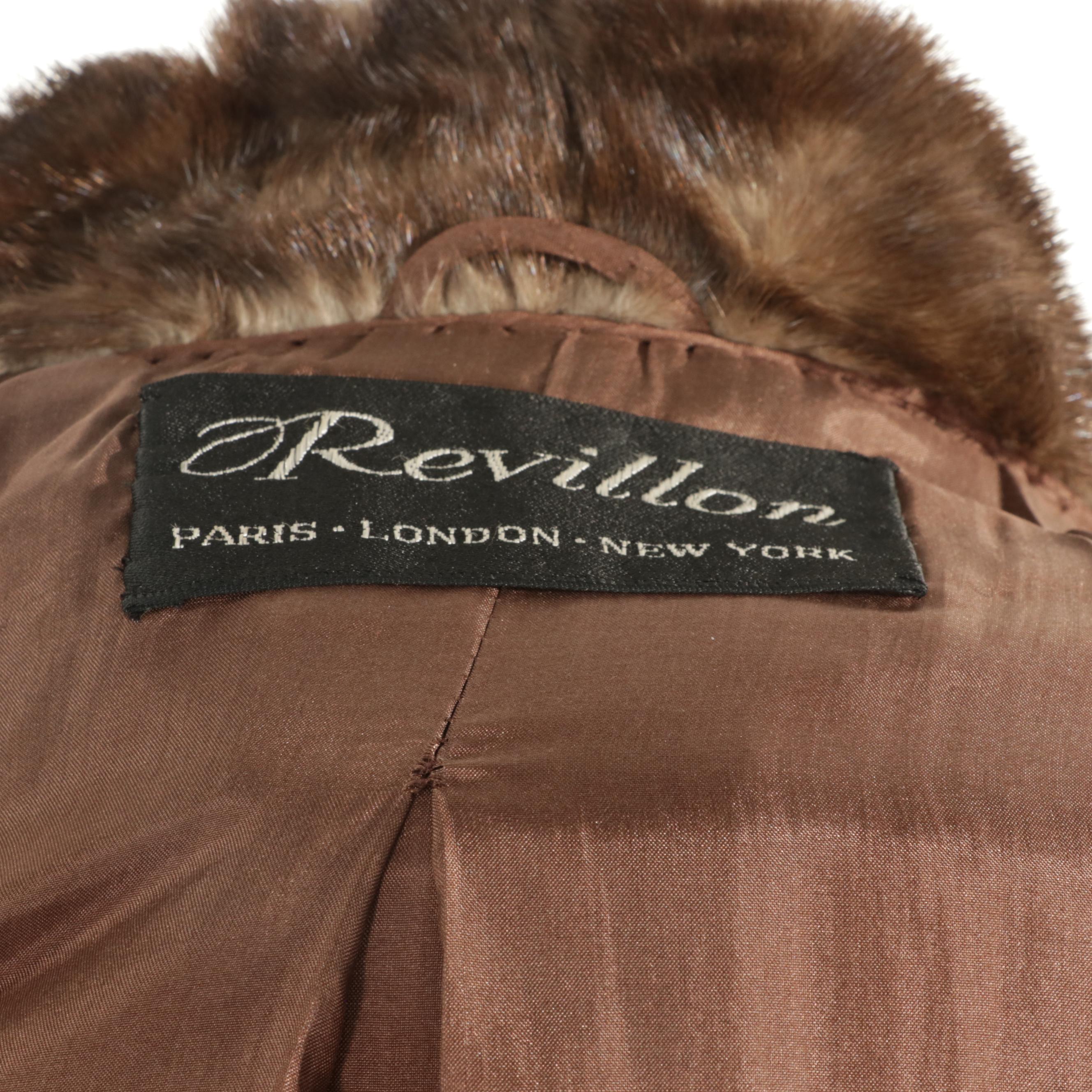 Revillon Paris for Saks Fifth Avenue Medium Pastel Brown Mink Fur Jacket