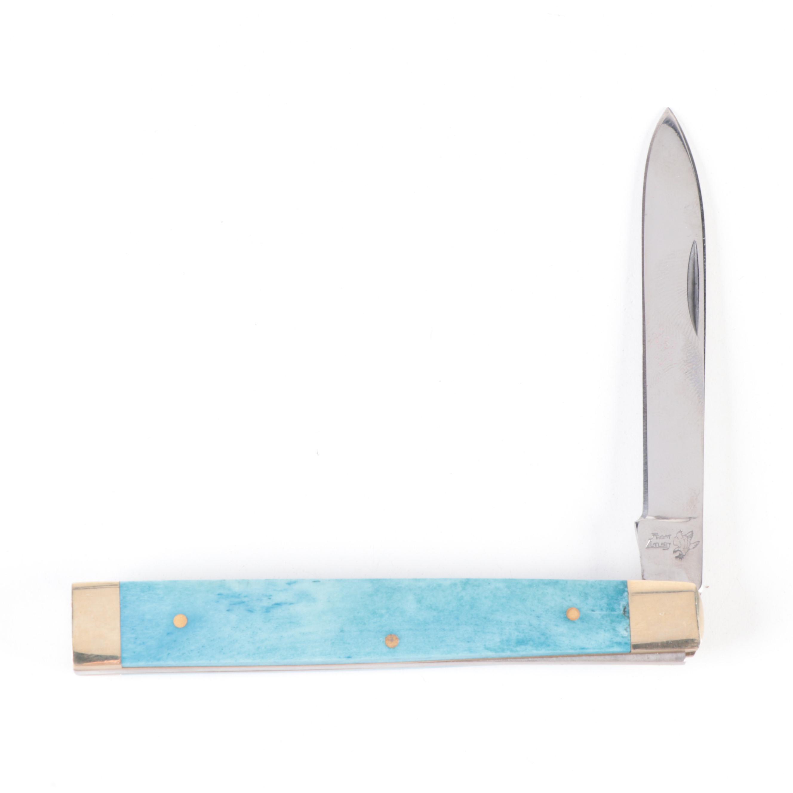 Hand-Forged Twist Handled Knife with Frost Cutlery Pocket Knives