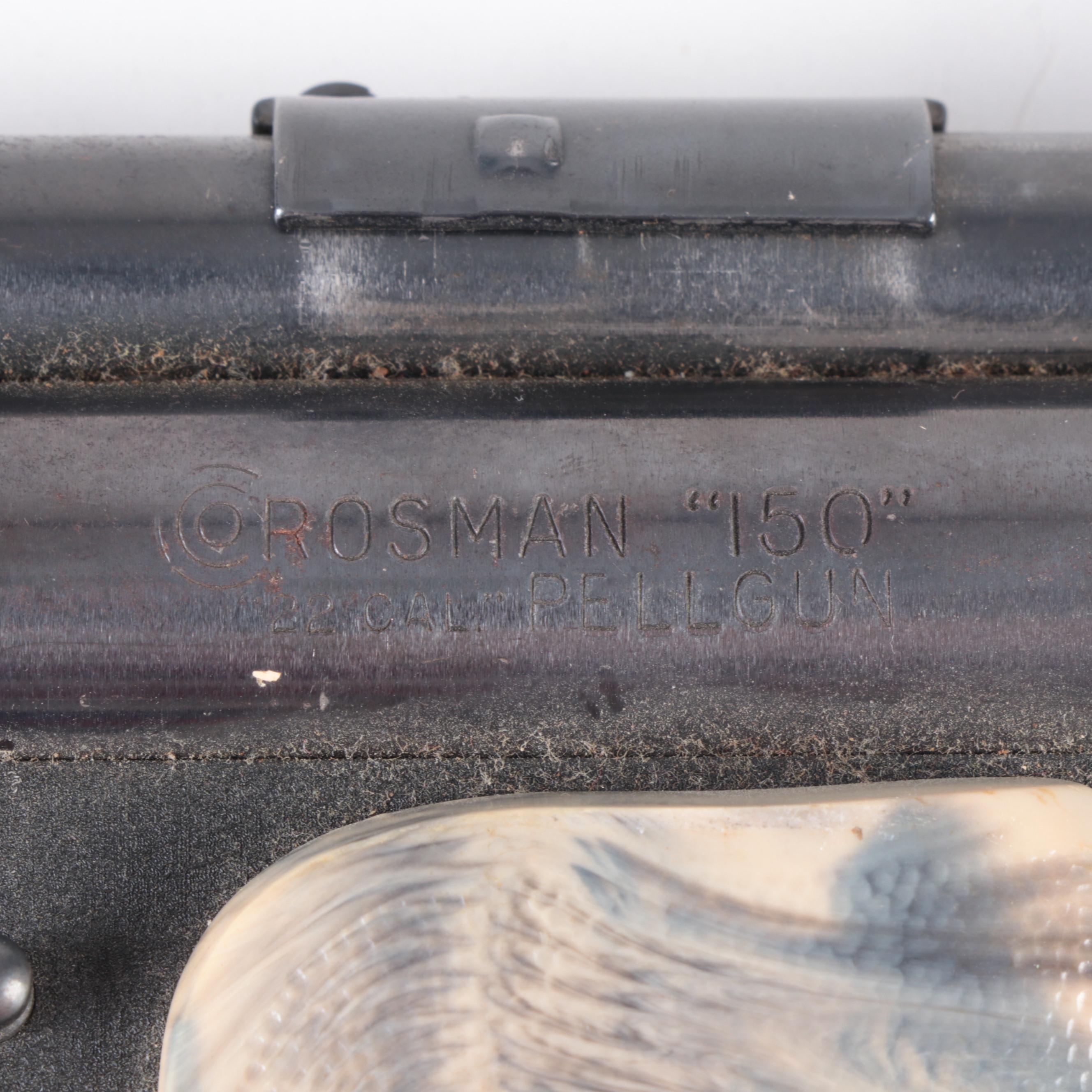 Crosman 150 Pellgun Air Gun and Soft Sider Case