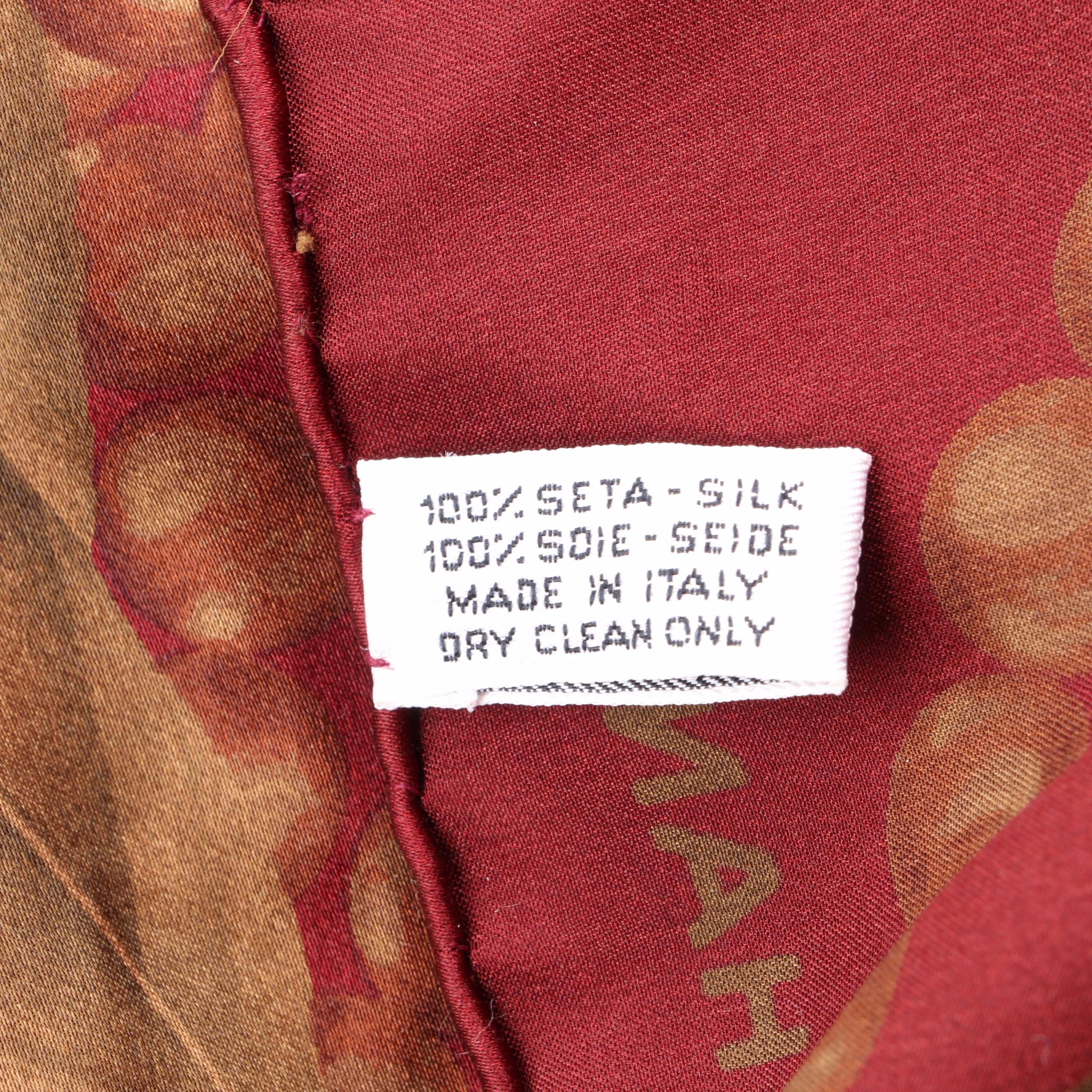 Chanel Scarf 90 in Floral Print Silk Charmeuse