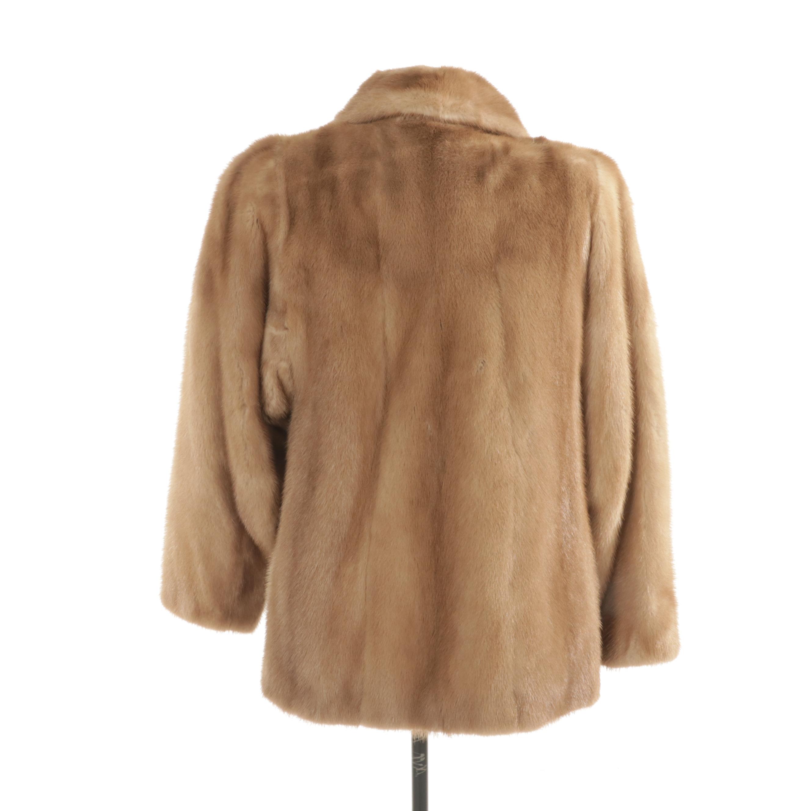 Pastel Mink Fur Jacket From Fabiani, Mid to Late 20th Century
