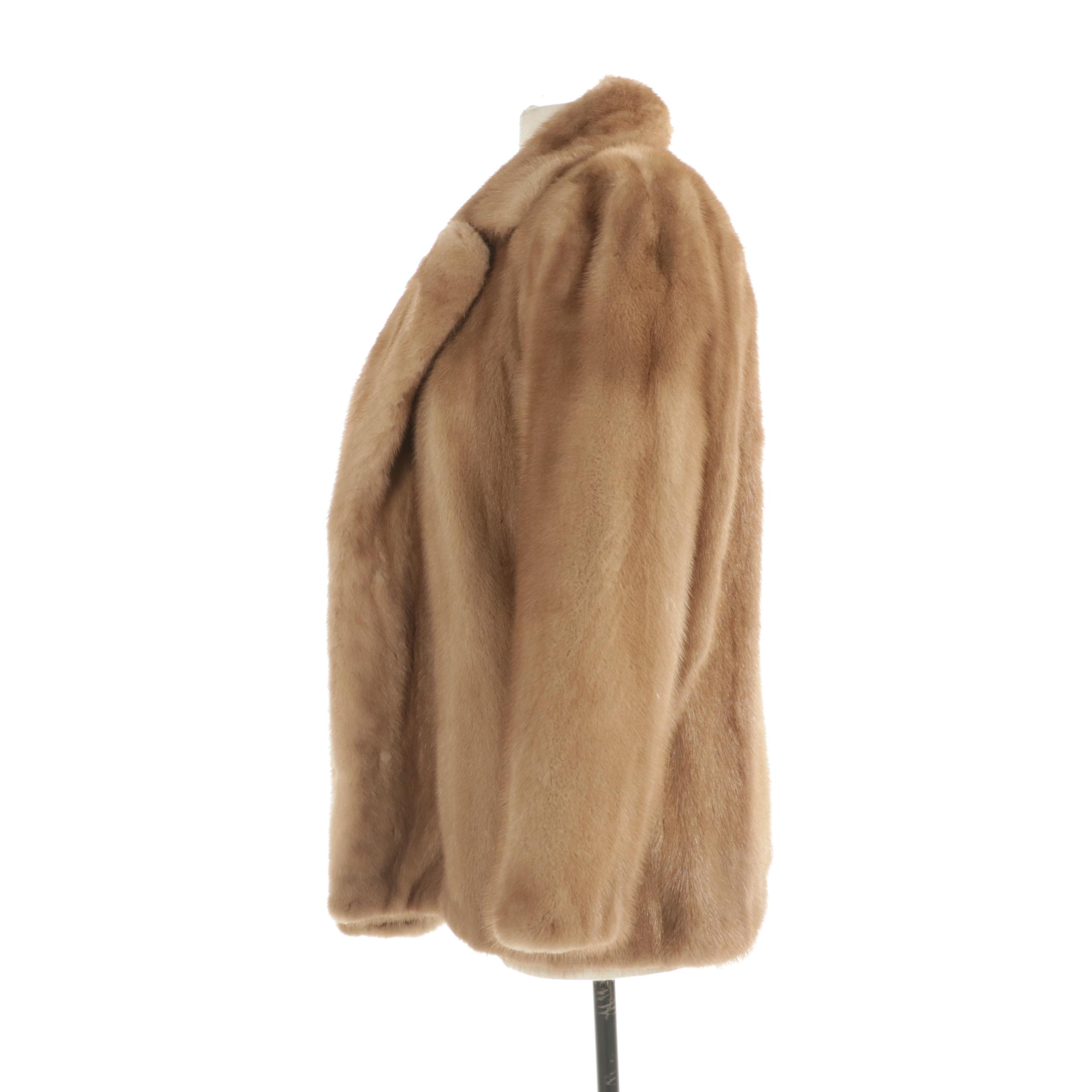 Pastel Mink Fur Jacket From Fabiani, Mid to Late 20th Century