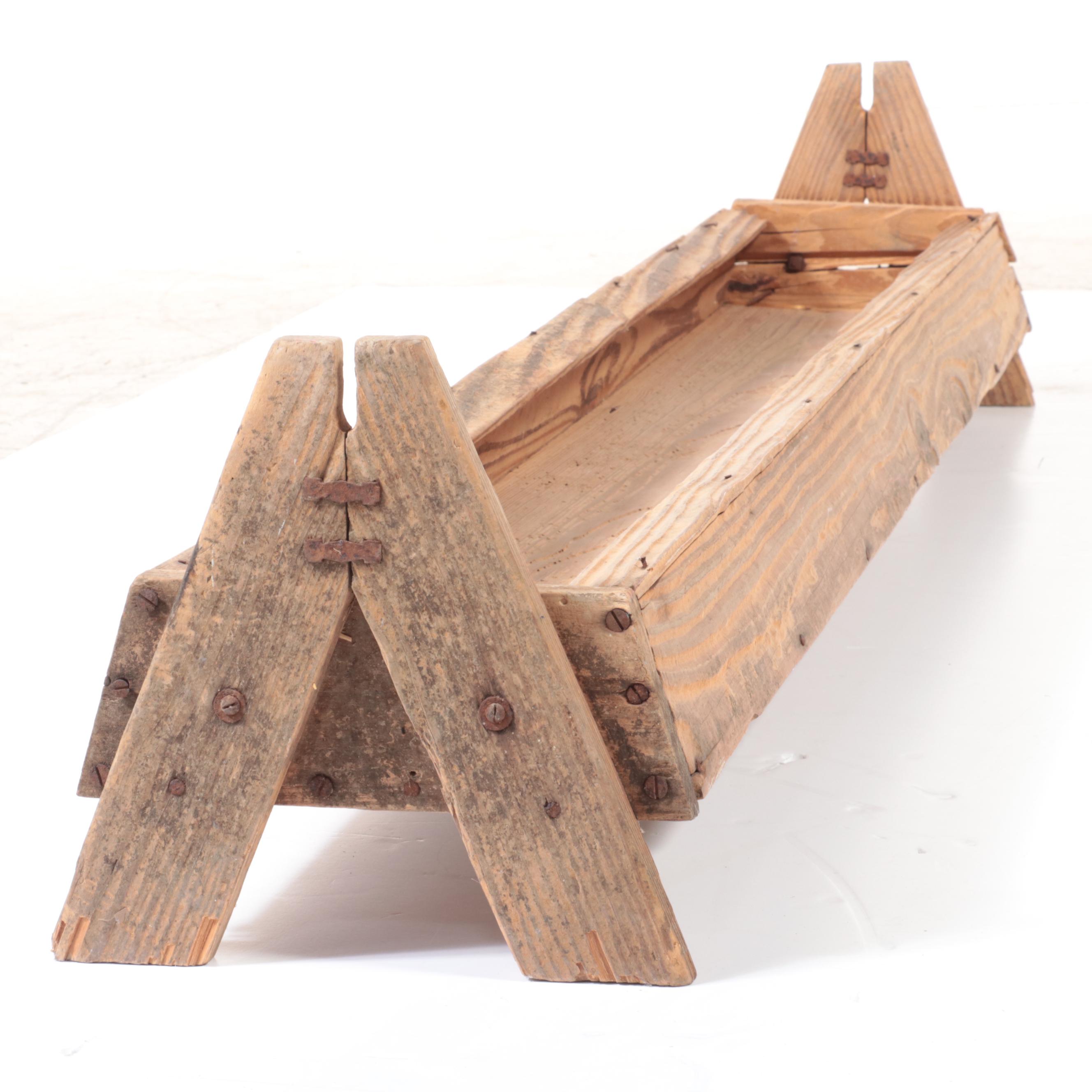 Handmade Oak Trough Planter