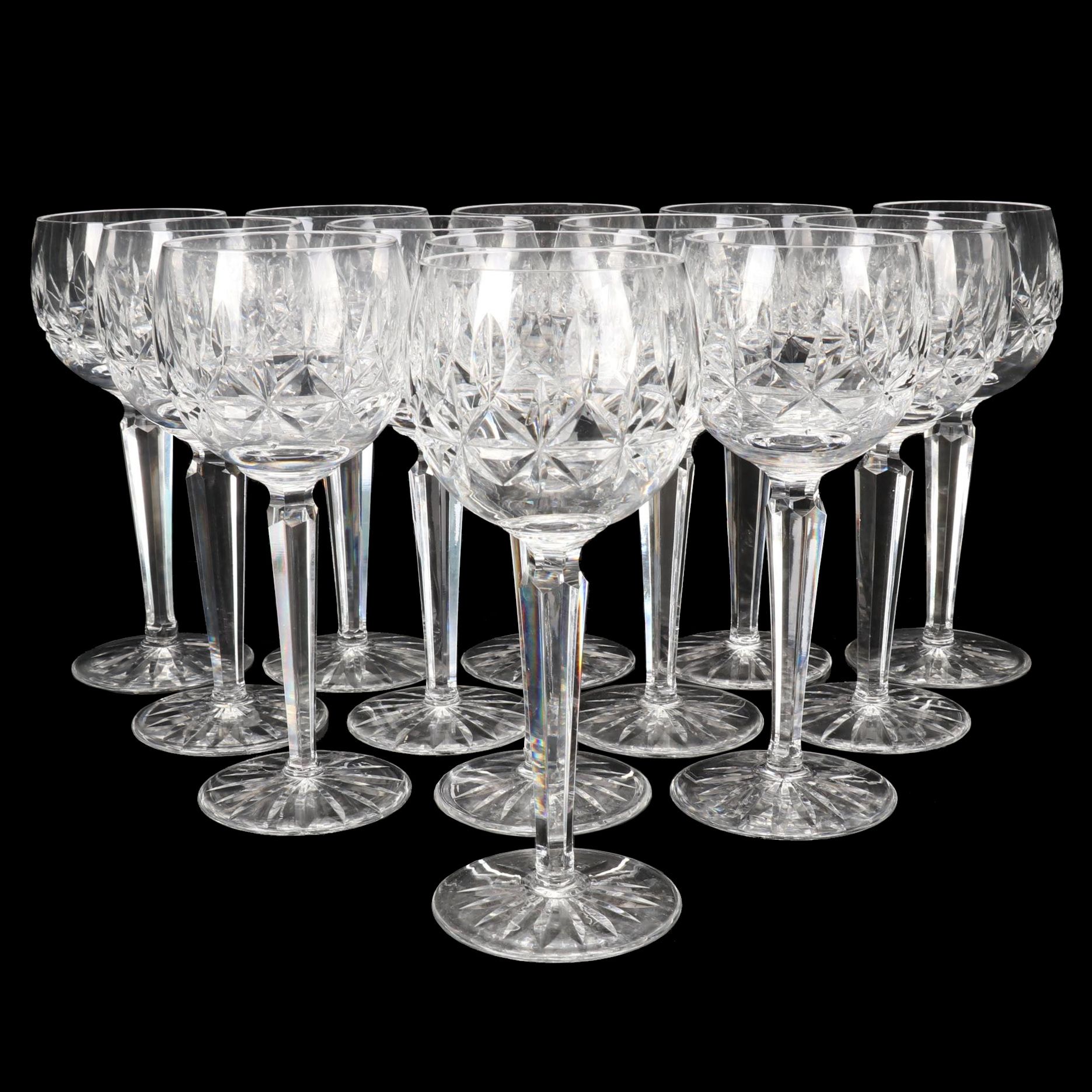 Waterford Crystal "Rosslare" Hock Wine Glasses