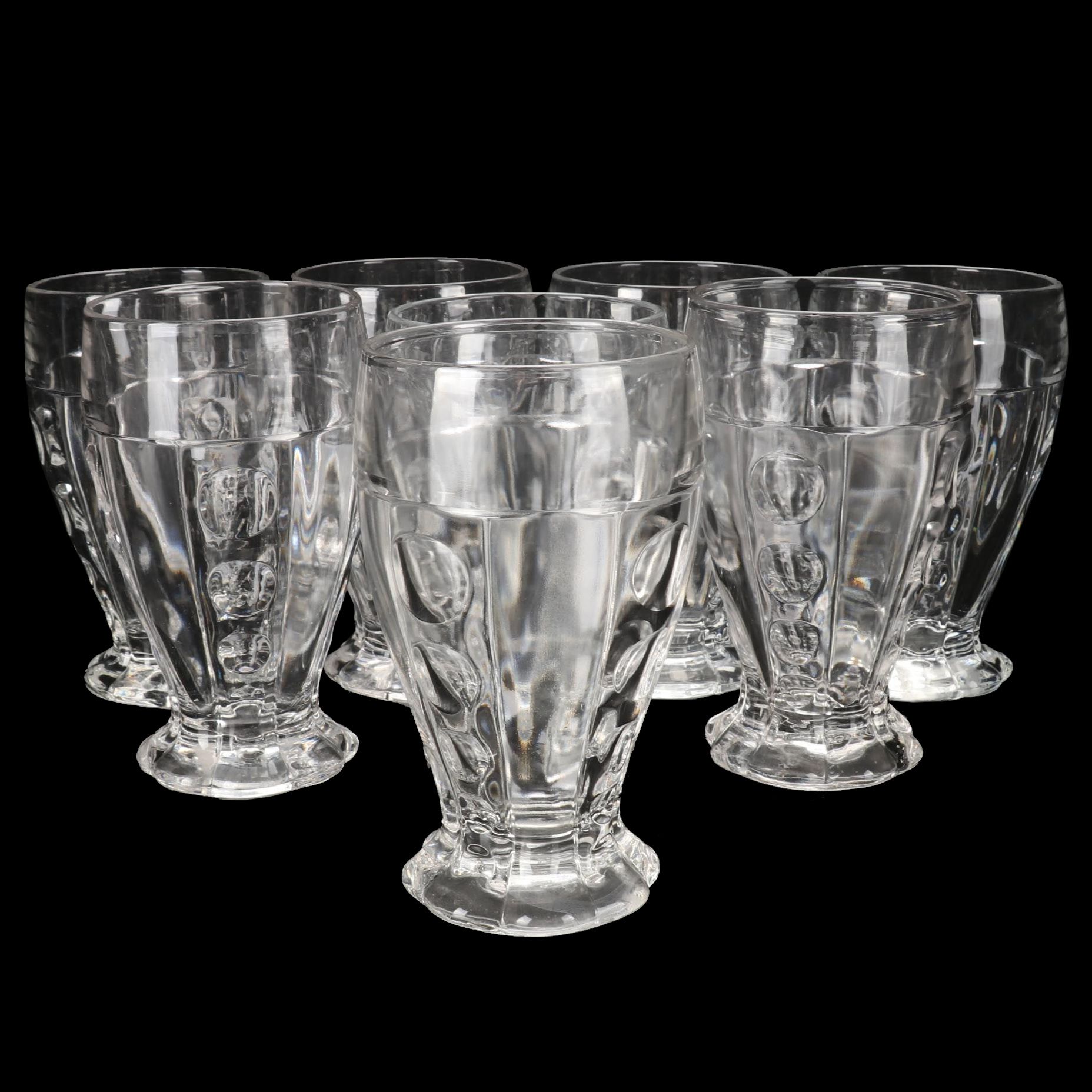 Heisey "Old Sandwich Clear" Iced Tea Glasses, 1931-1956