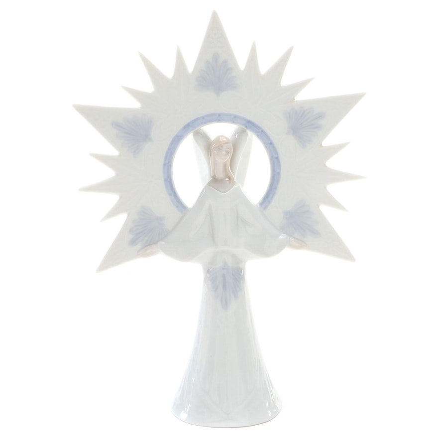 Lladró "Angel of Light" Porcelain Tree Topper Designed by Francisco Polope