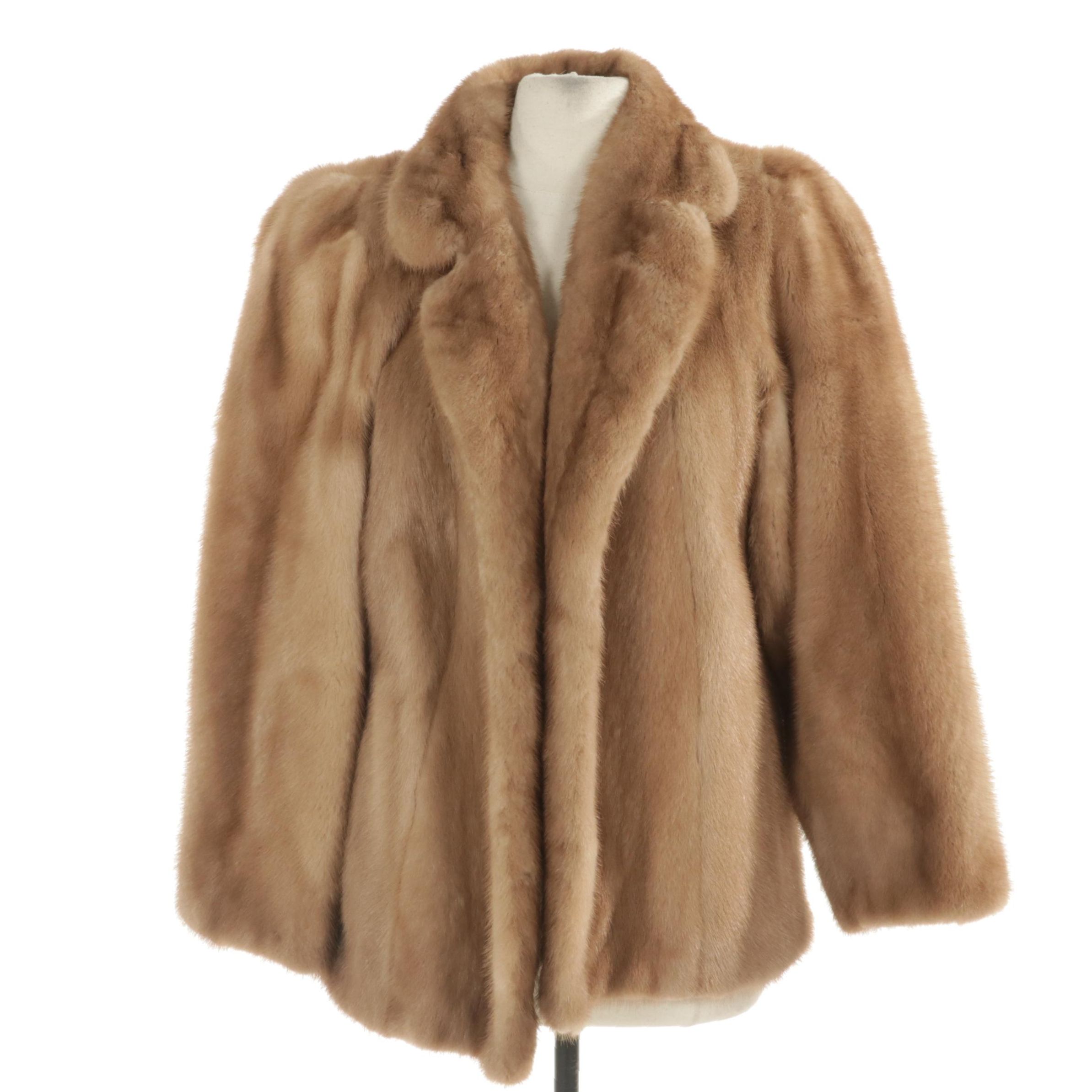 Pastel Mink Fur Jacket From Fabiani, Mid to Late 20th Century