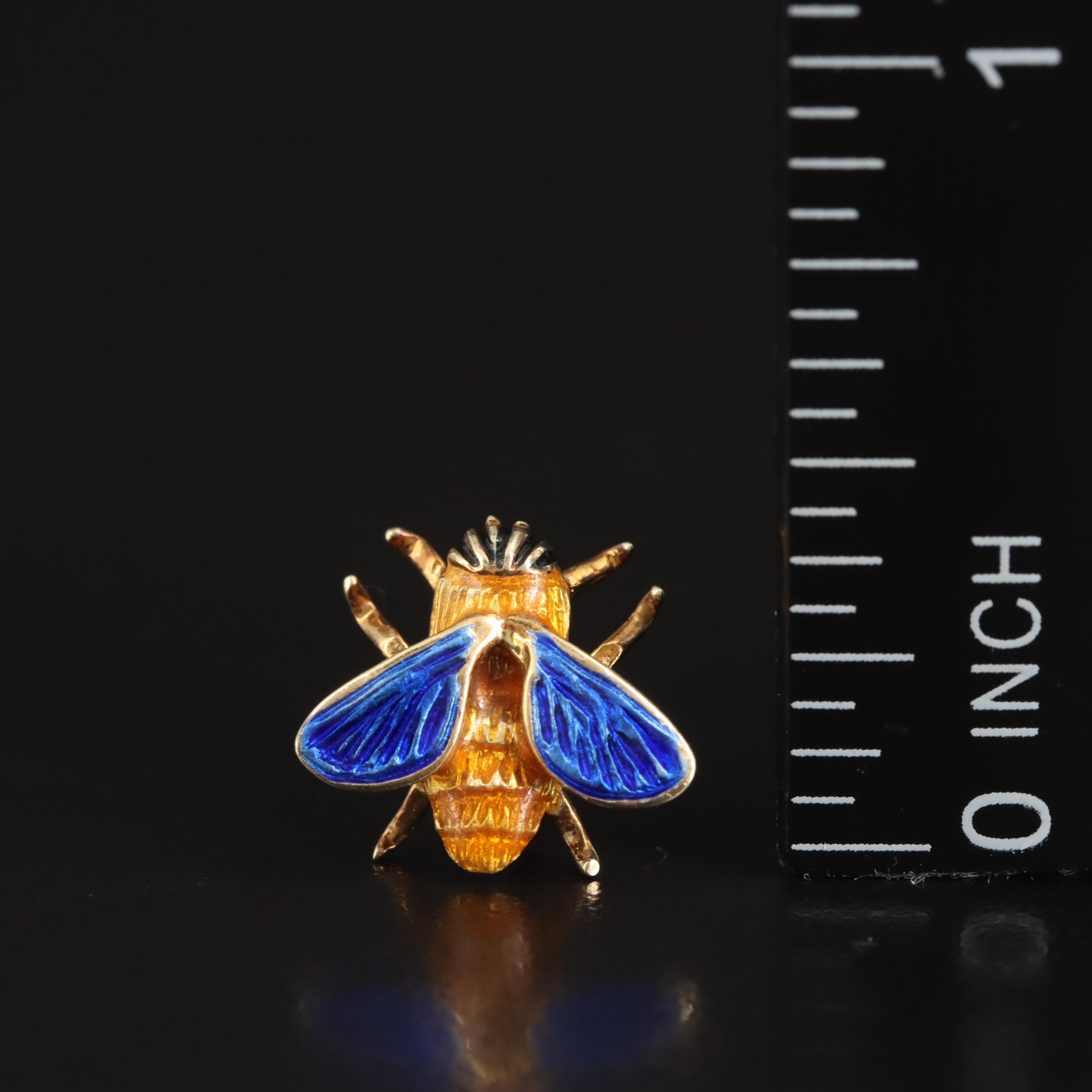 Tiffany & Co. 18K Enamel Bee Tie Tack