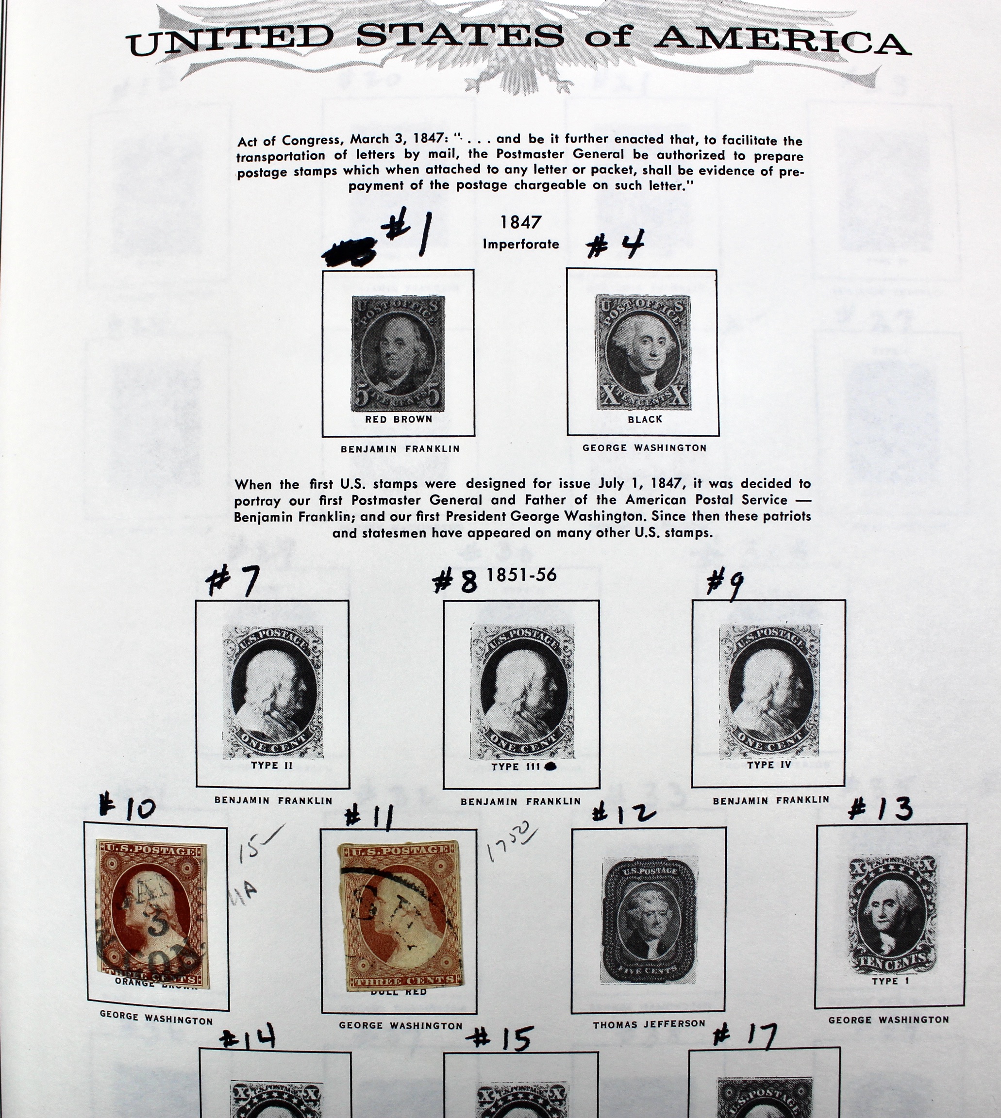 United States Liberty Stamp Album