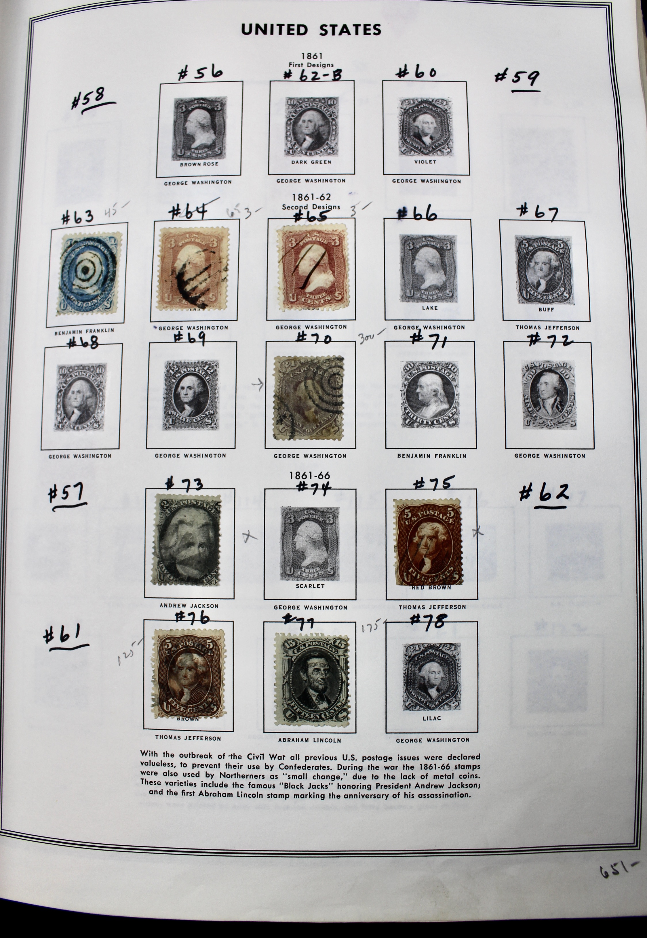 United States Liberty Stamp Album