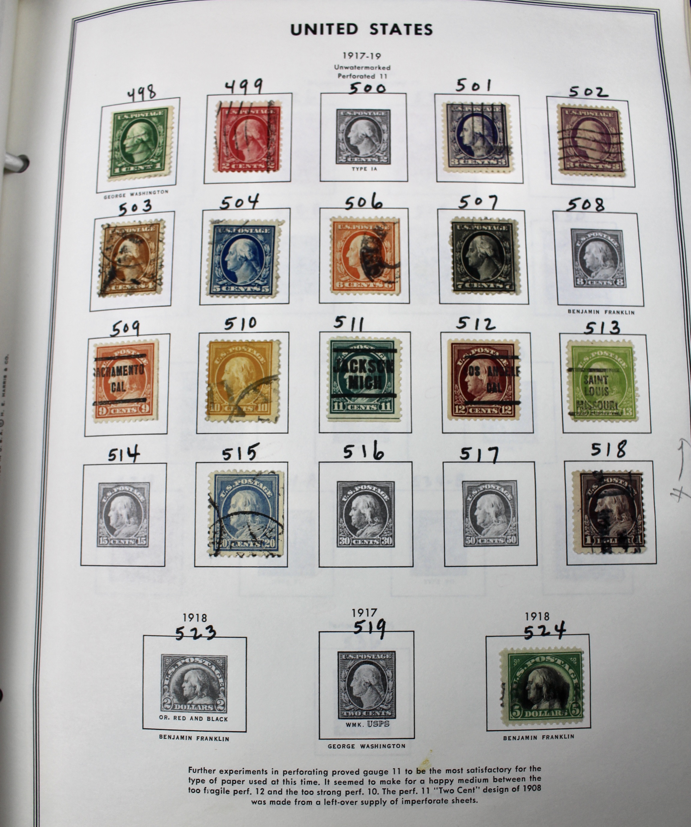 United States Liberty Stamp Album