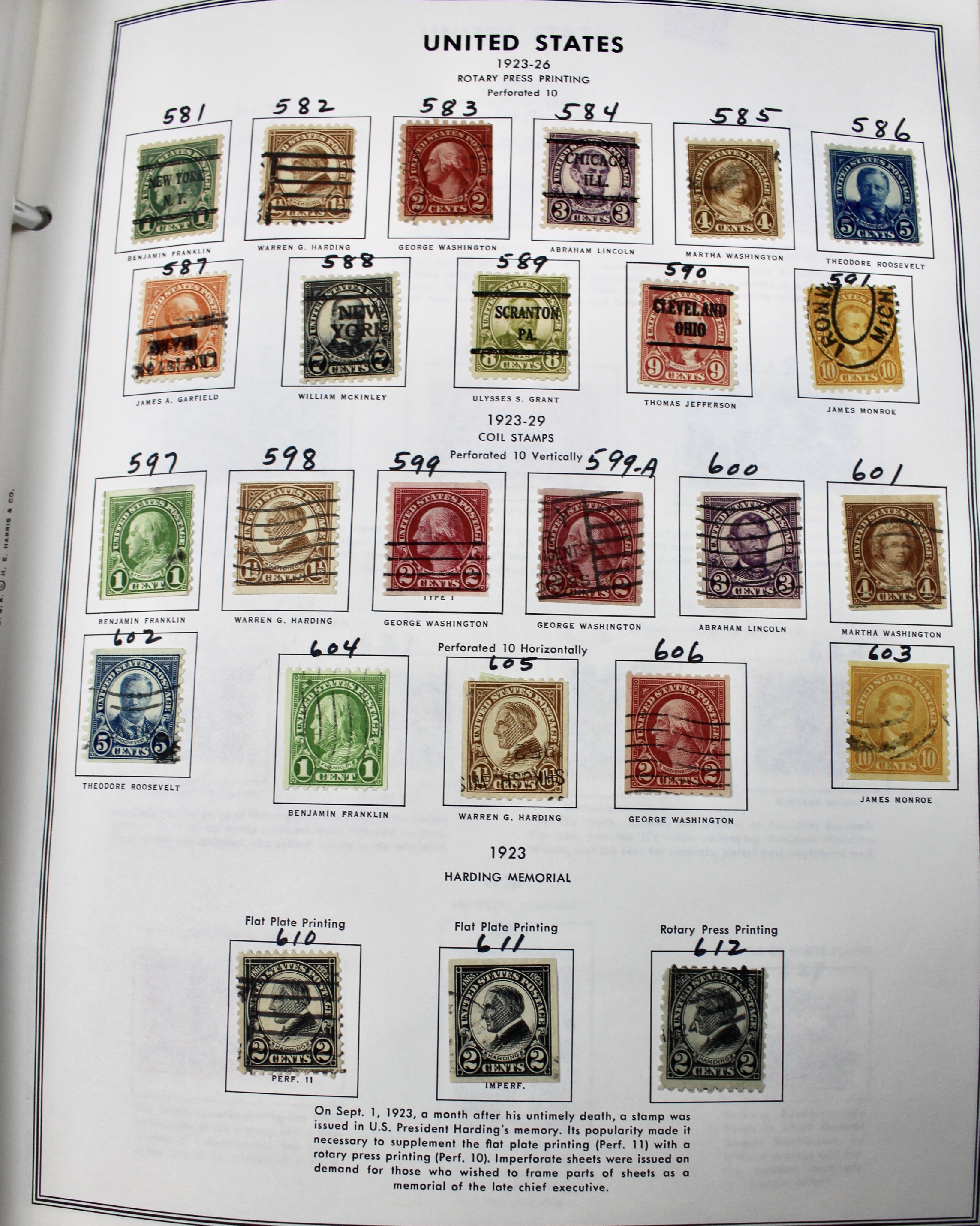 United States Liberty Stamp Album